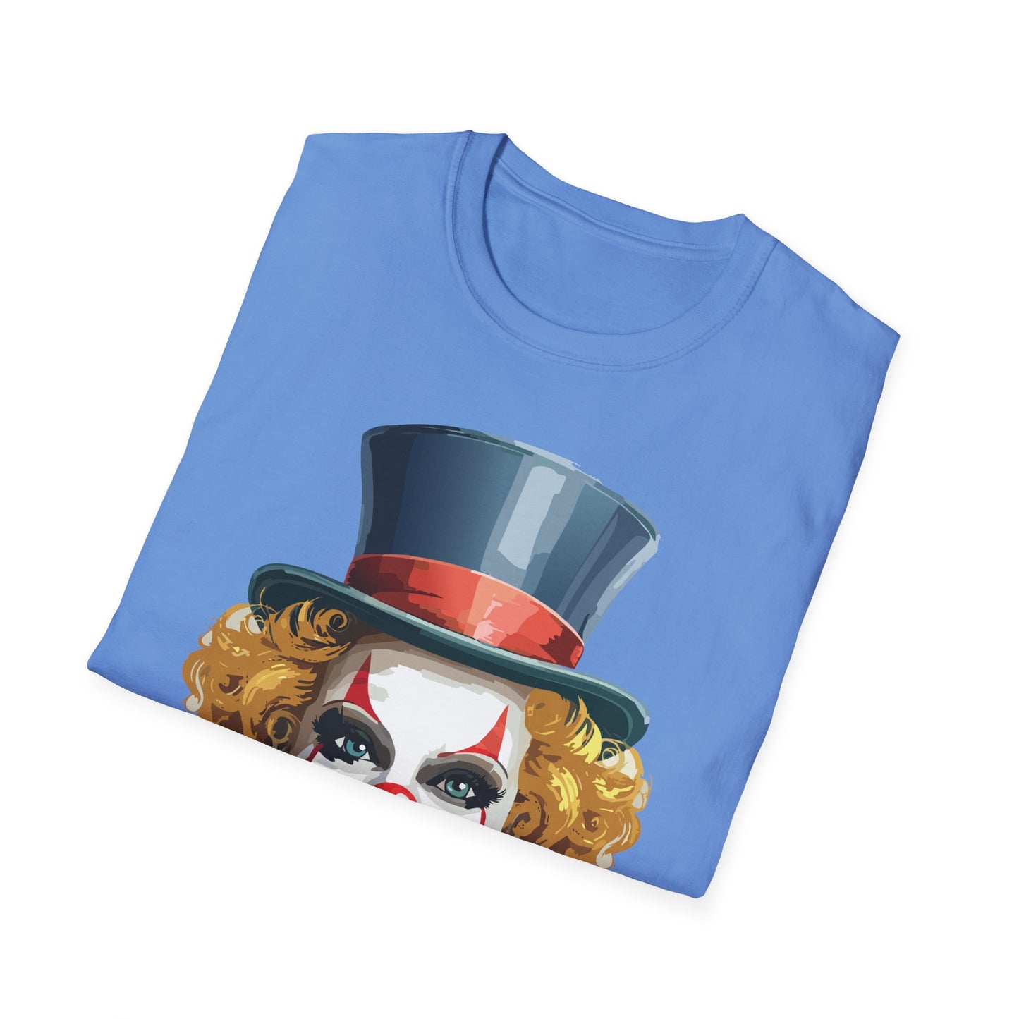 Clown Shirt, T Shirt with Clown, Funny Man Shirt, Tee Shirt with Funny Man, Circus Shirt, Shirt with Circus, Scary Man Shirt, Shirt with Scary Man