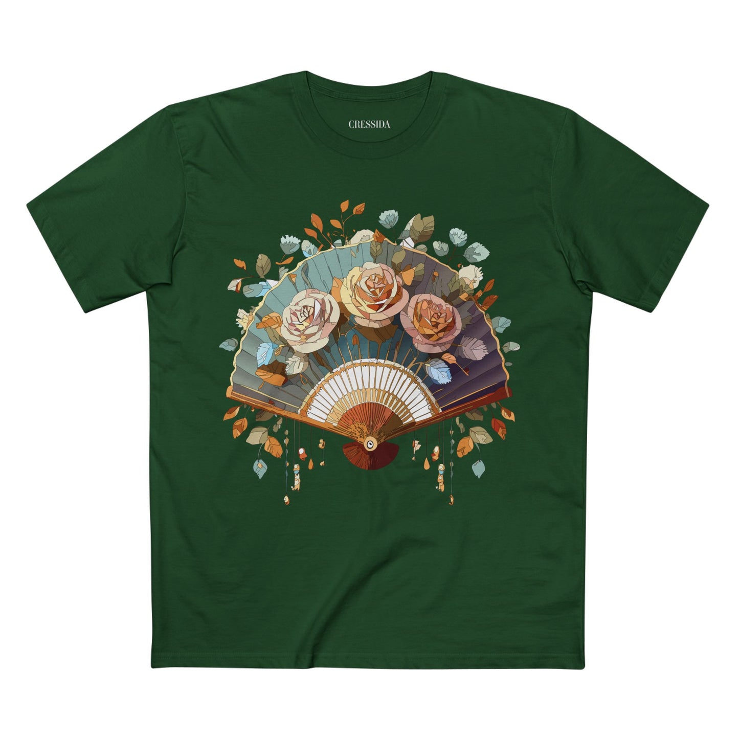 Fan shirt, Shirt with Fan, Tee Shirt with Antique Fan