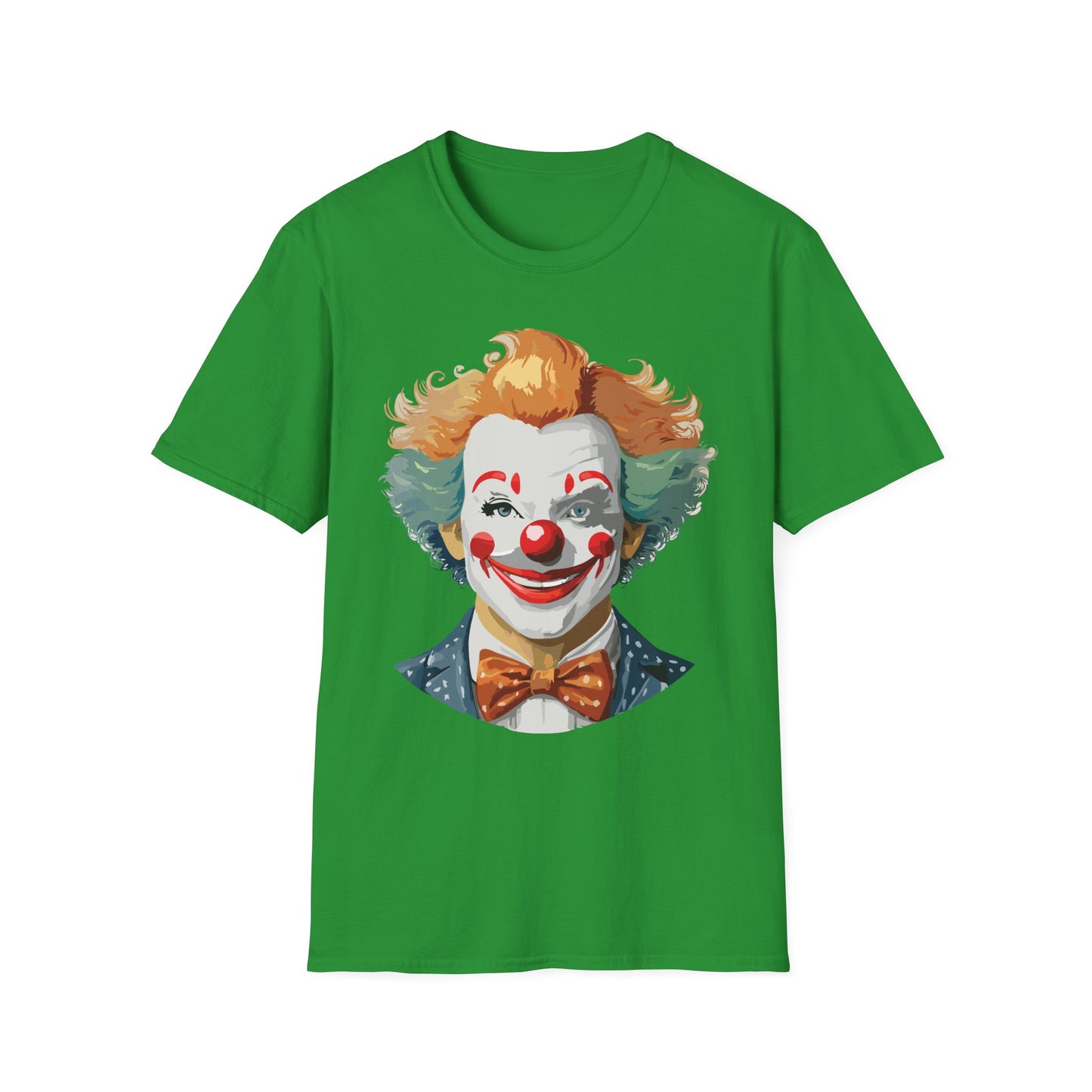 Clown Shirt, T Shirt with Clown, Funny Man Shirt, Tee Shirt with Funny Man, Circus Shirt, Shirt with Circus, Scary Man Shirt, Shirt with Scary Man