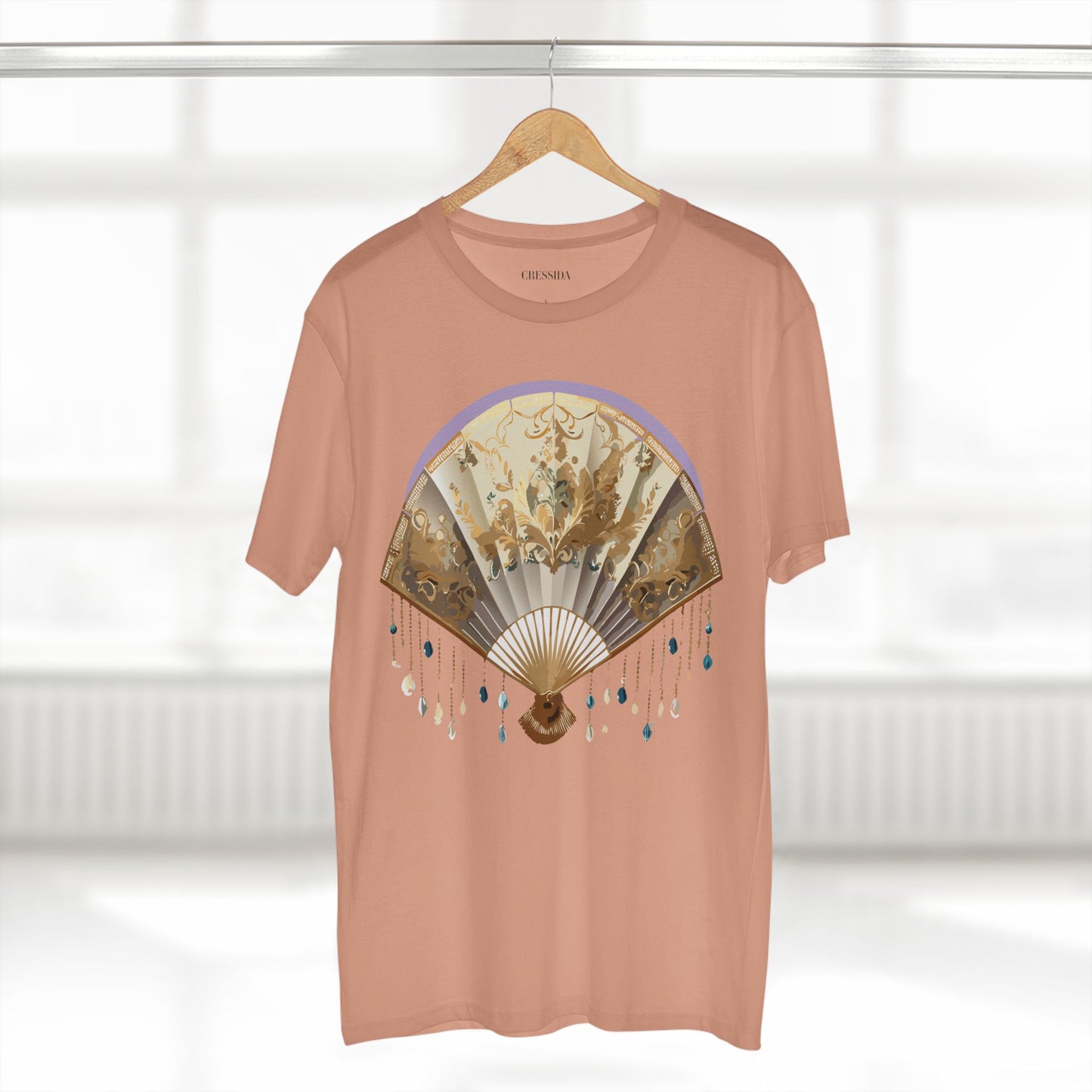 Fan shirt, Shirt with Fan, Tee Shirt with Antique Fan