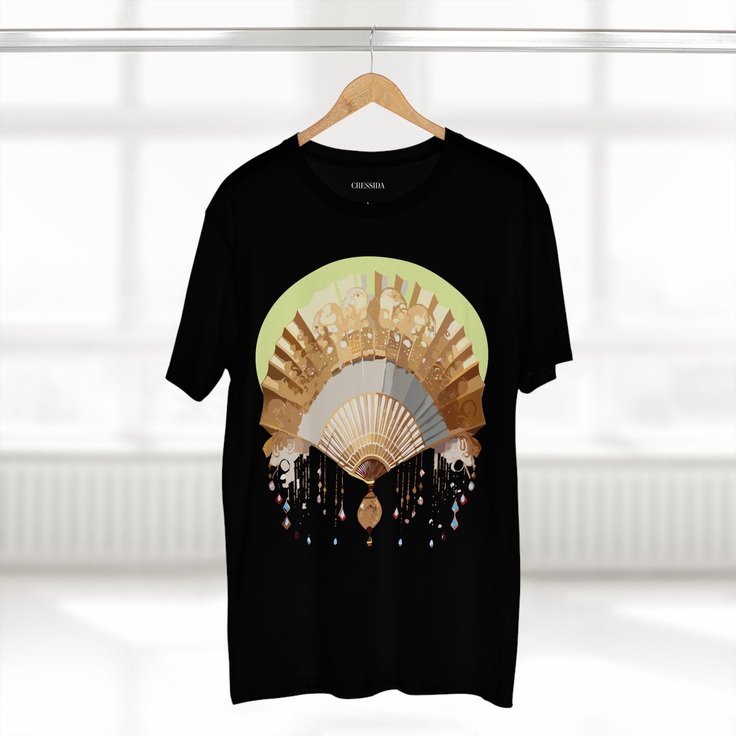 Fan shirt, Shirt with Fan, Tee Shirt with Antique Fan