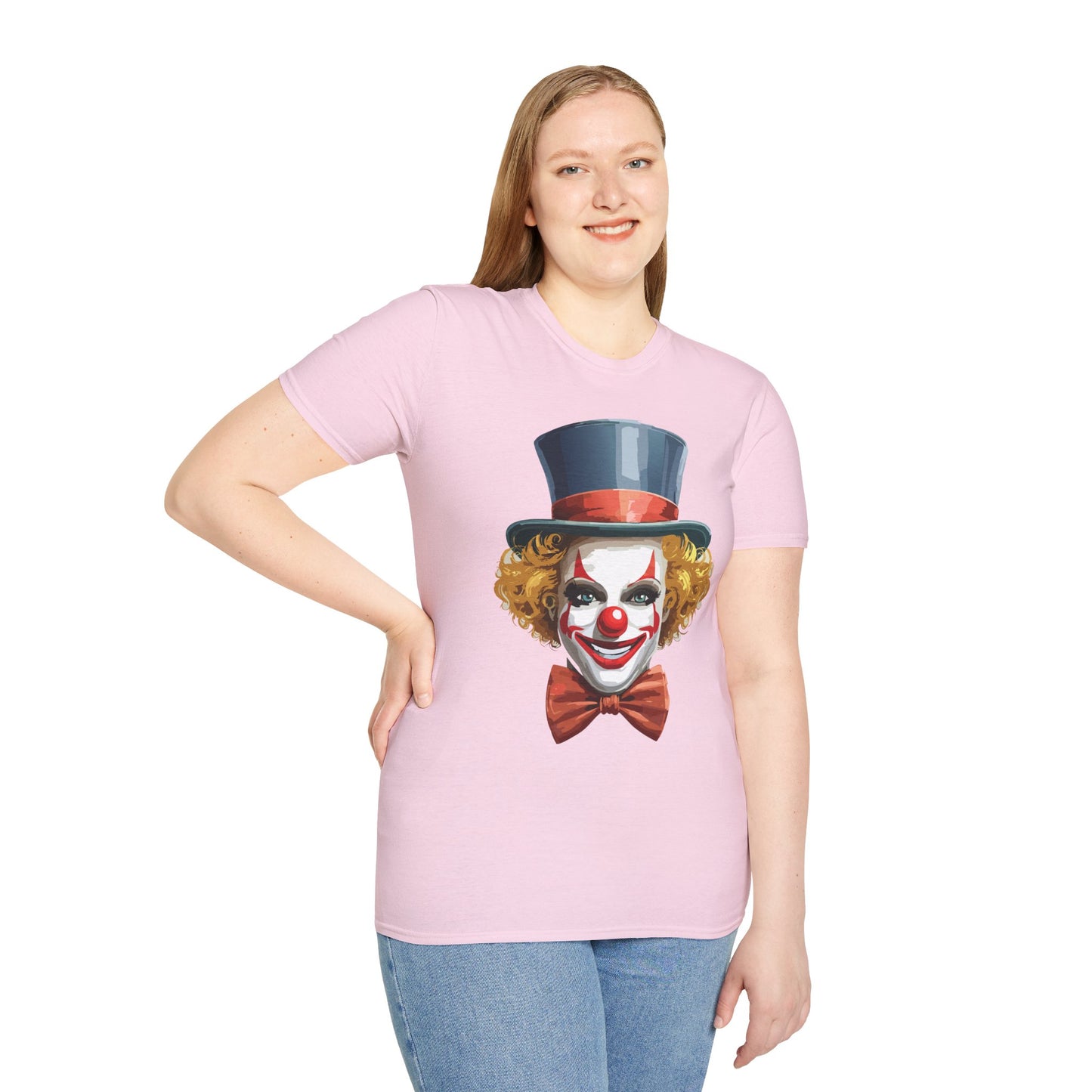 Clown Shirt, T Shirt with Clown, Funny Man Shirt, Tee Shirt with Funny Man, Circus Shirt, Shirt with Circus, Scary Man Shirt, Shirt with Scary Man