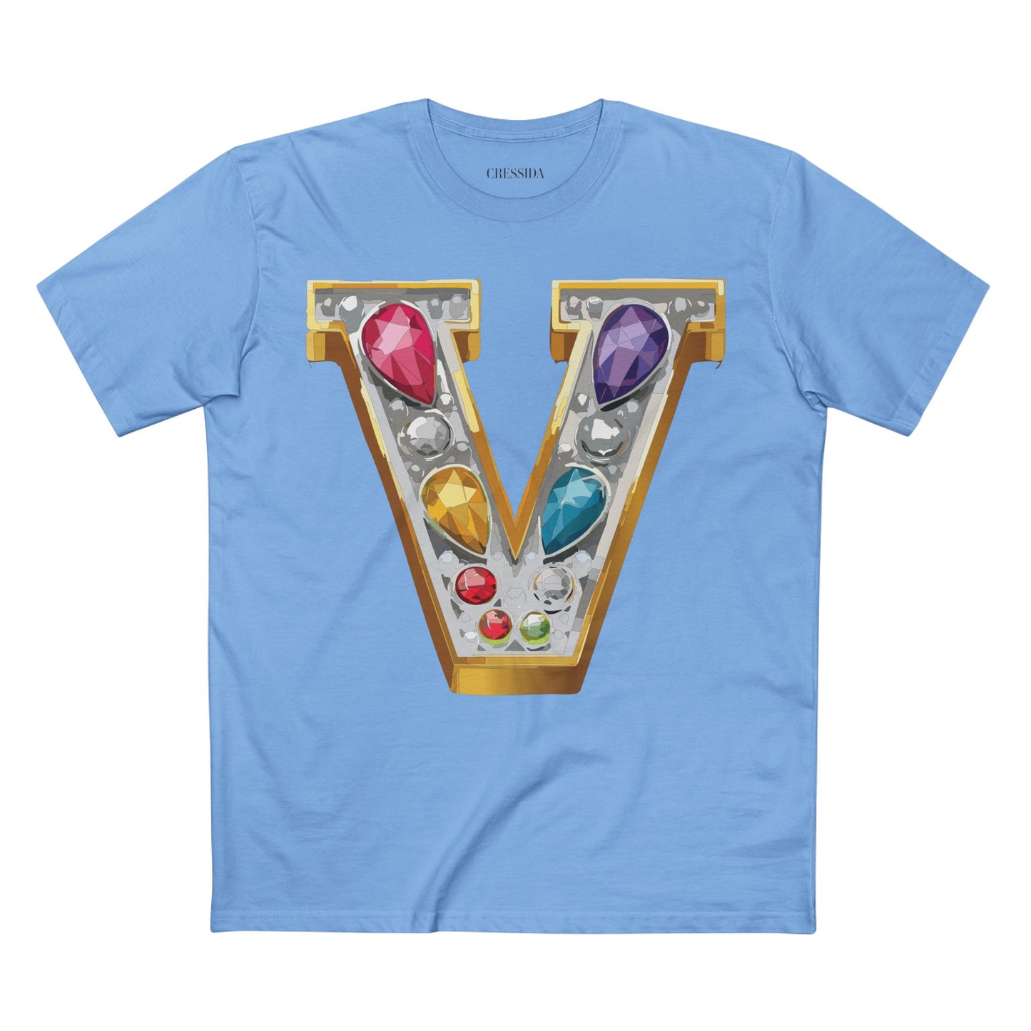 Letter Shirt, Shirt with Letters, Tee Shirt with Gold Letters