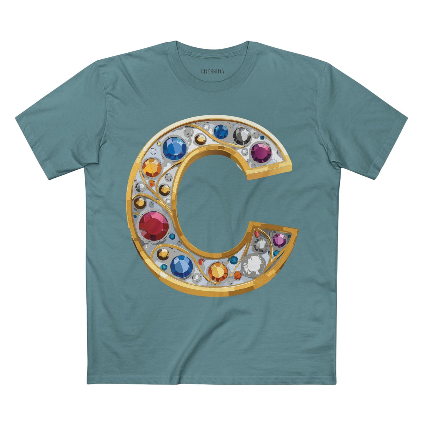 Letter Shirt, Shirt with Letters, Tee Shirt with Gold Letters