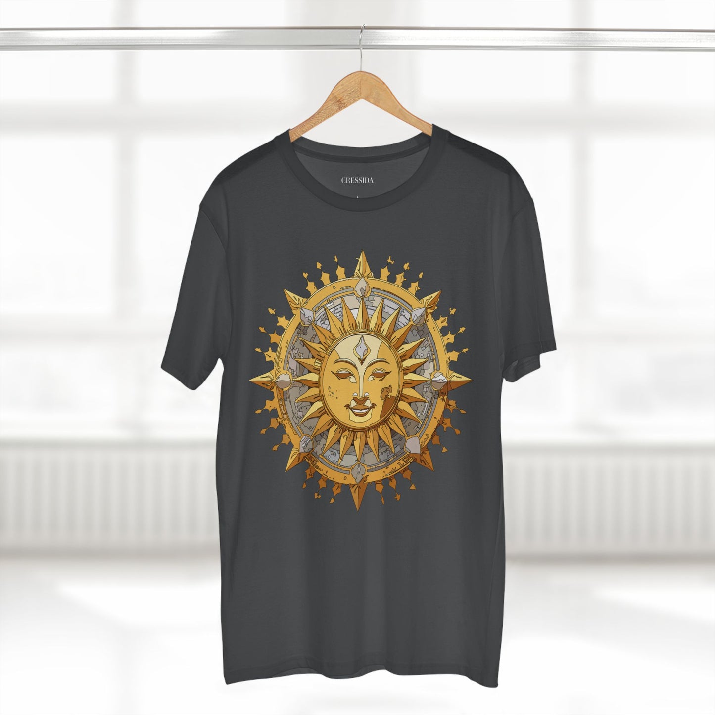 Sun Shirt, Shirt with Sun, Tee Shirt with Gold Sun