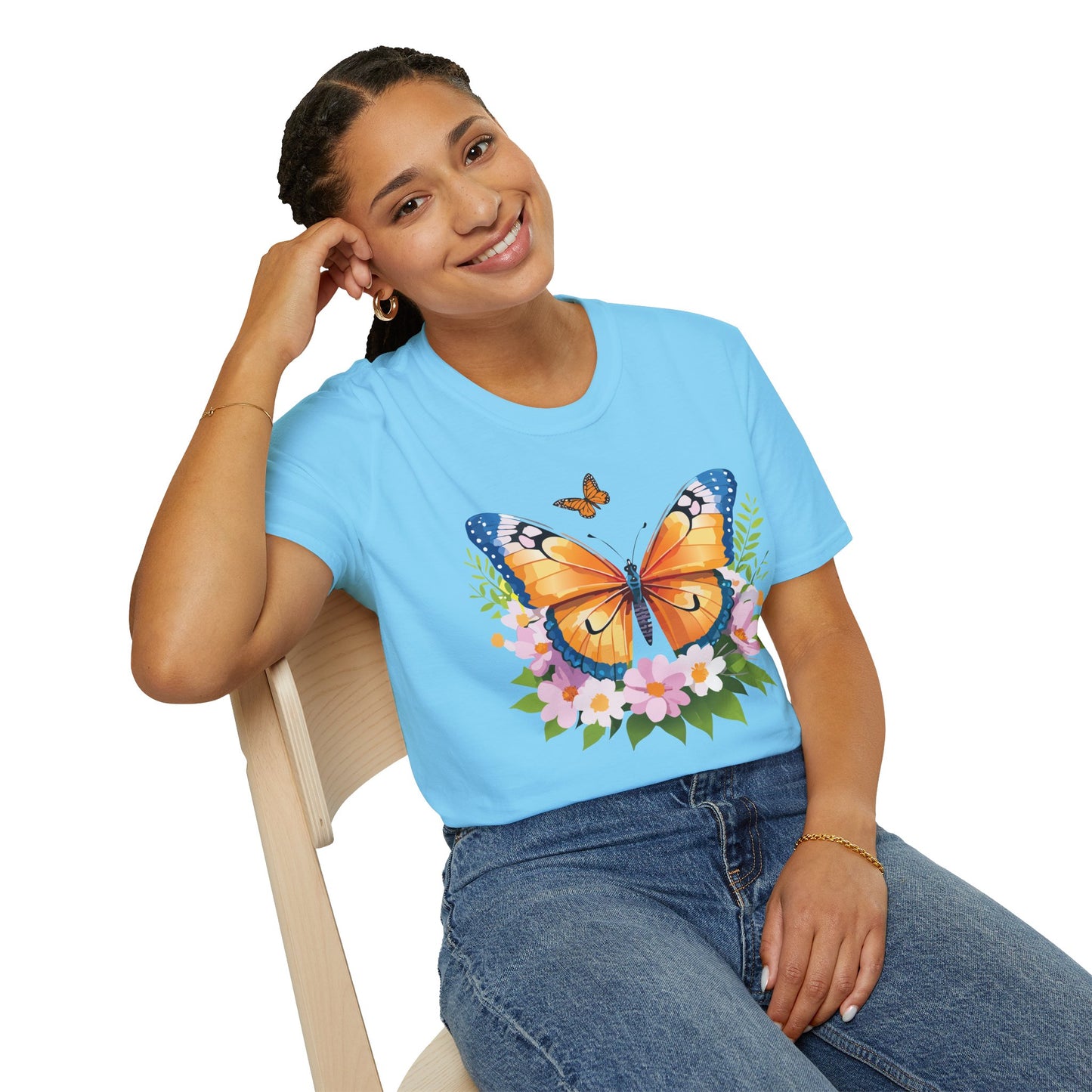 Butterfly Shirt, T Shirt with Butterfly, Monarch Shirt
