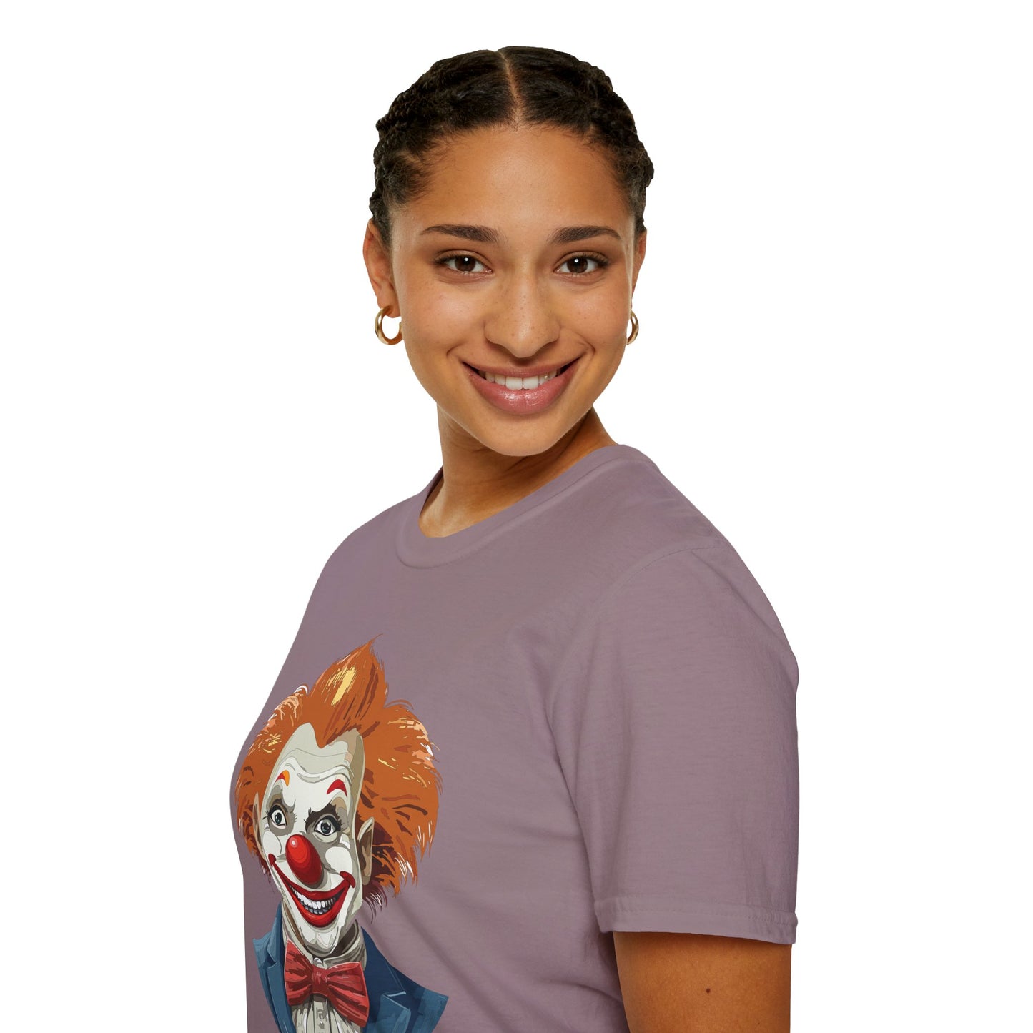 Clown Shirt, T Shirt with Clown, Funny Man Shirt, Tee Shirt with Funny Man, Circus Shirt, Shirt with Circus, Scary Man Shirt, Shirt with Scary Man