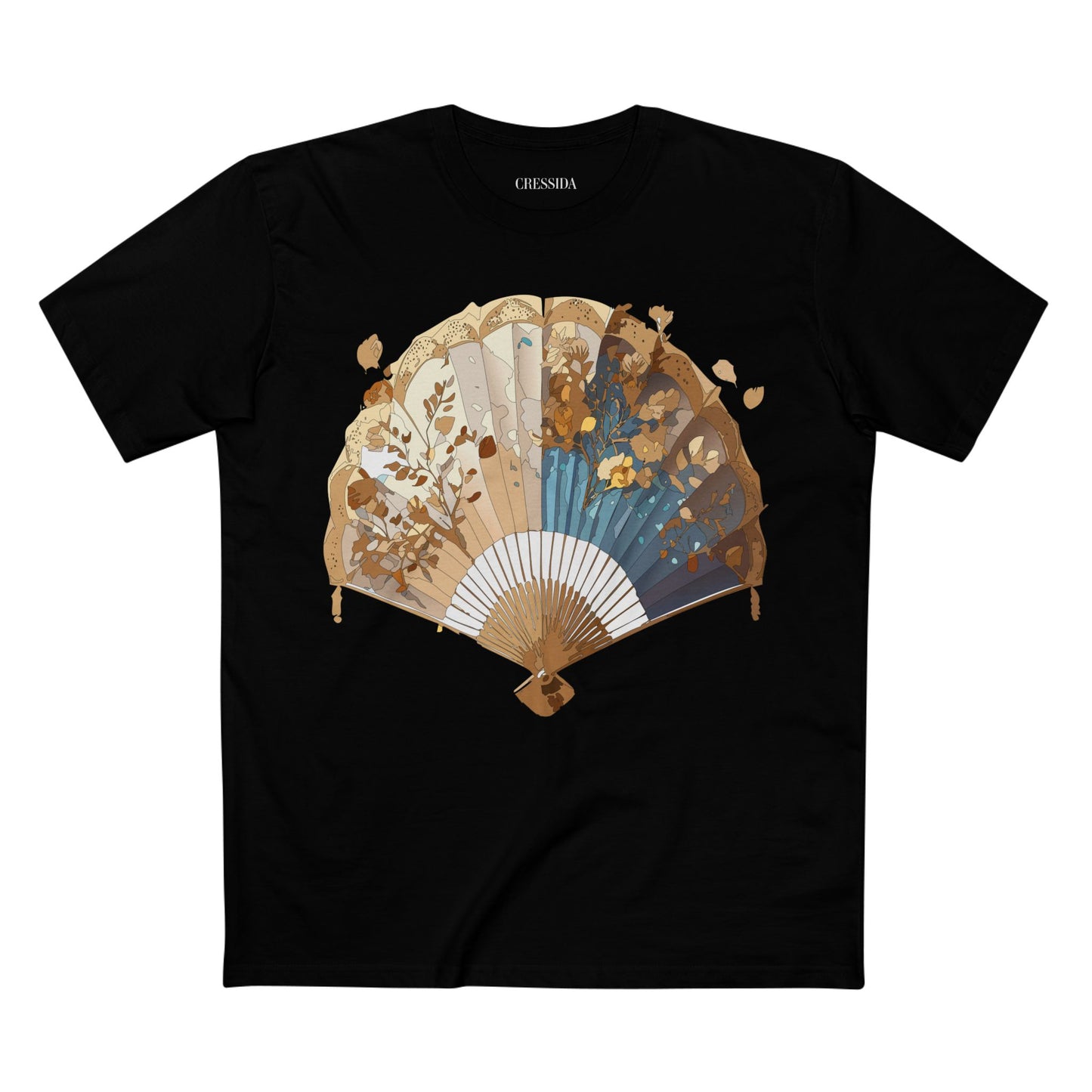 Fan shirt, Shirt with Fan, Tee Shirt with Antique Fan