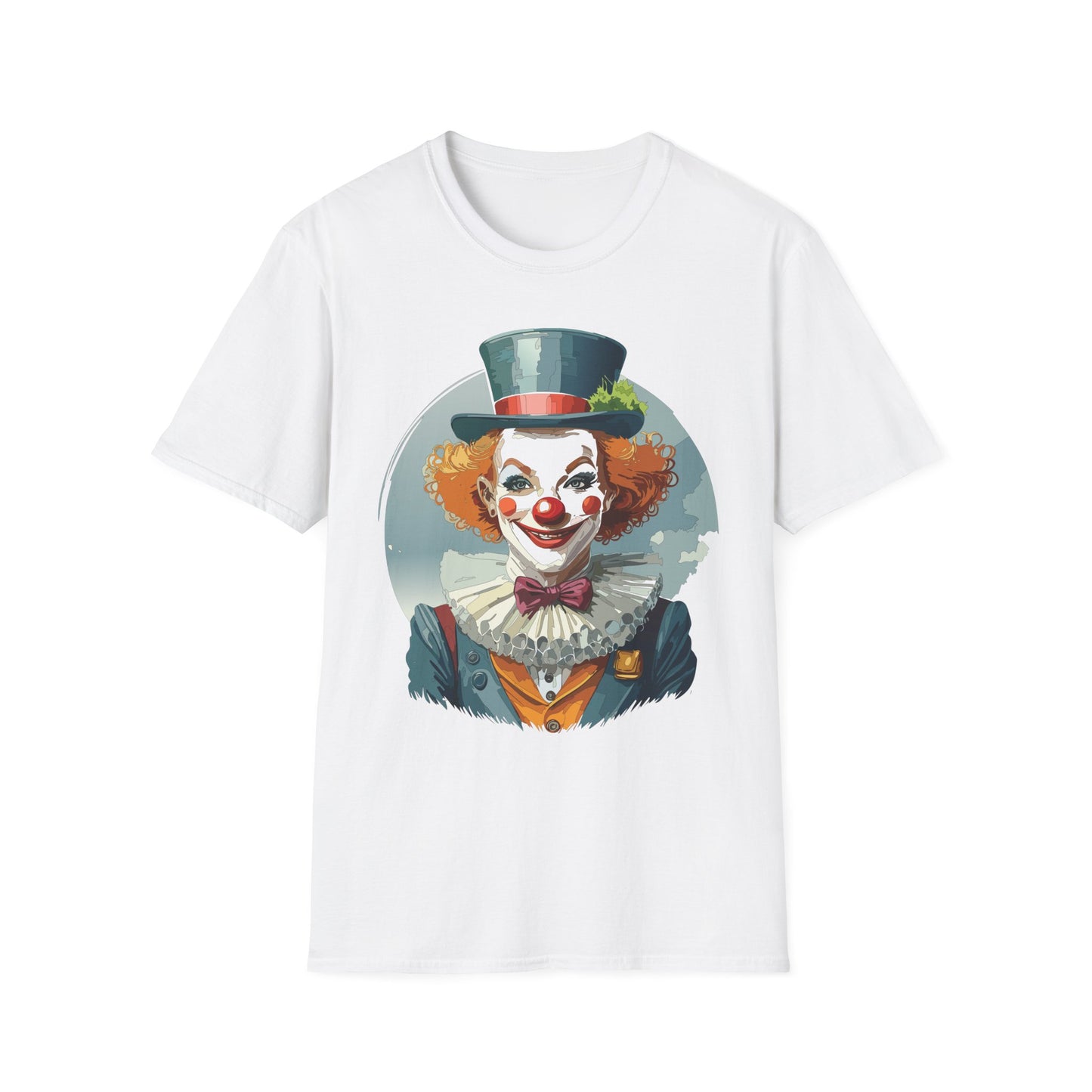 Clown Shirt, T Shirt with Clown, Funny Man Shirt, Tee Shirt with Funny Man, Circus Shirt, Shirt with Circus, Scary Man Shirt, Shirt with Scary Man