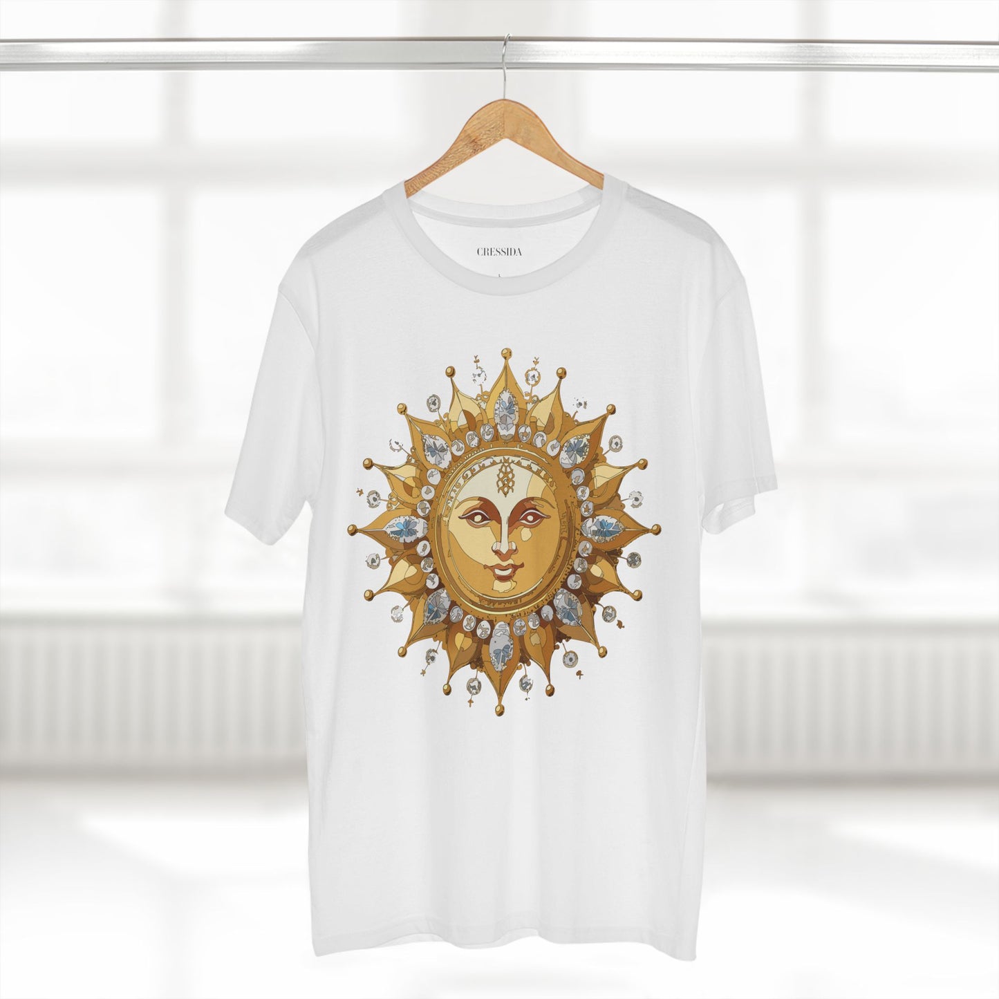 Sun Shirt, Shirt with Sun, Tee Shirt with Gold Sun