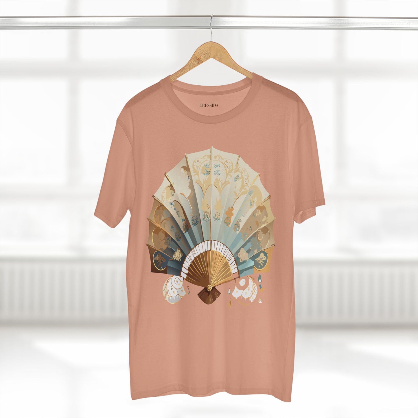 Fan shirt, Shirt with Fan, Tee Shirt with Antique Fan