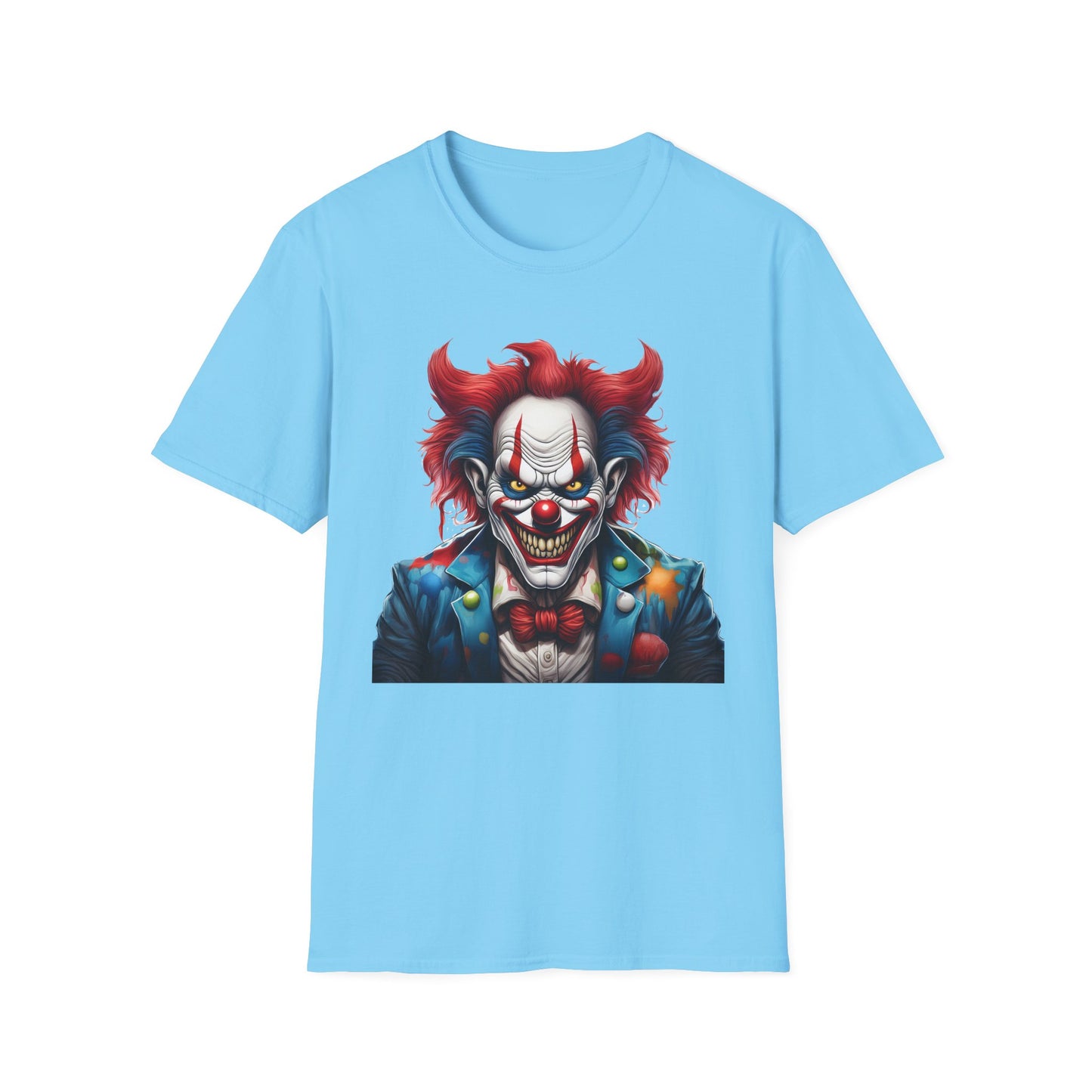 Clown Shirt, T Shirt with Clown, Funny Man Shirt, Tee Shirt with Funny Man, Circus Shirt, Shirt with Circus, Scary Man Shirt, Shirt with Scary Man