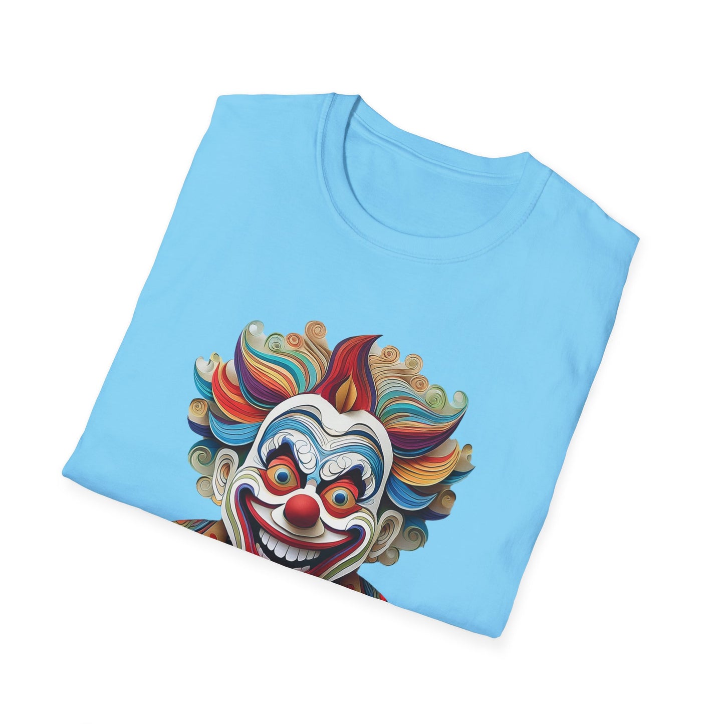 Clown Shirt, T Shirt with Clown, Funny Man Shirt, Tee Shirt with Funny Man, Circus Shirt, Shirt with Circus, Scary Man Shirt, Shirt with Scary Man