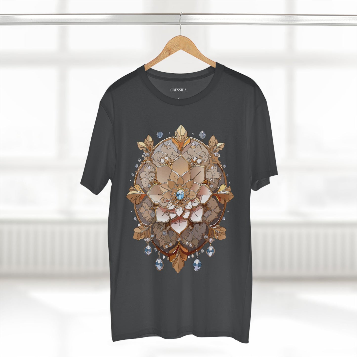 Floral Shirt, Shirt with Flower, Tee Shirt with Antique Flower