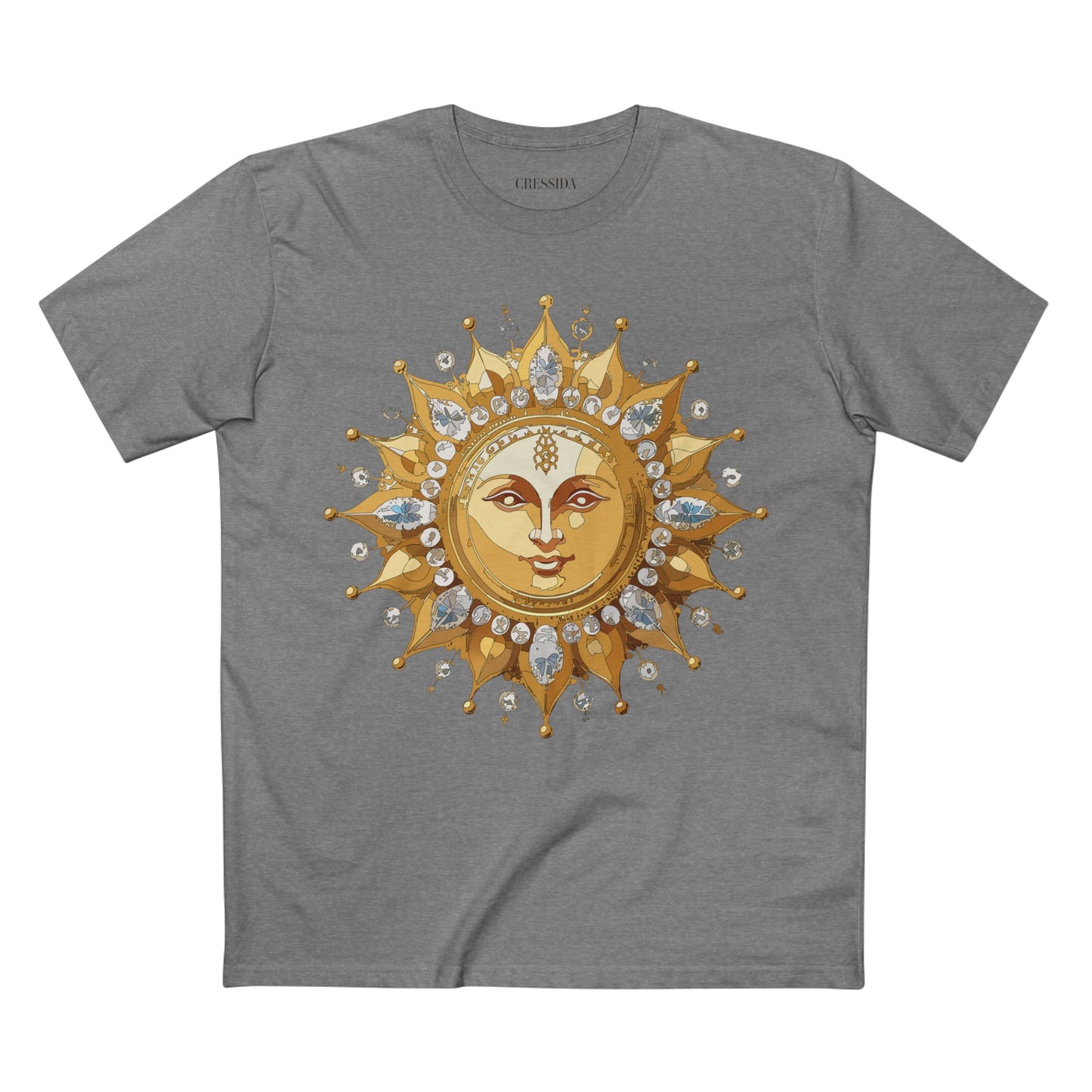 Sun Shirt, Shirt with Sun, Tee Shirt with Gold Sun