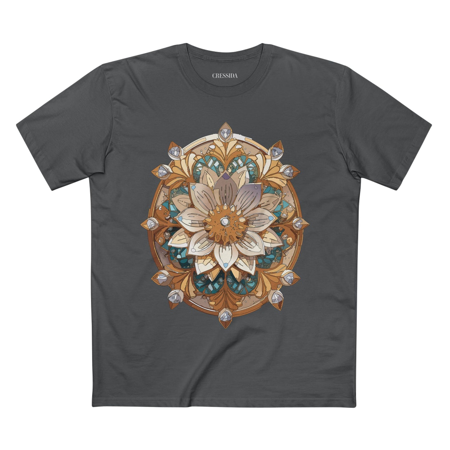 Floral Shirt, Shirt with Flower, Tee Shirt with Antique Flower