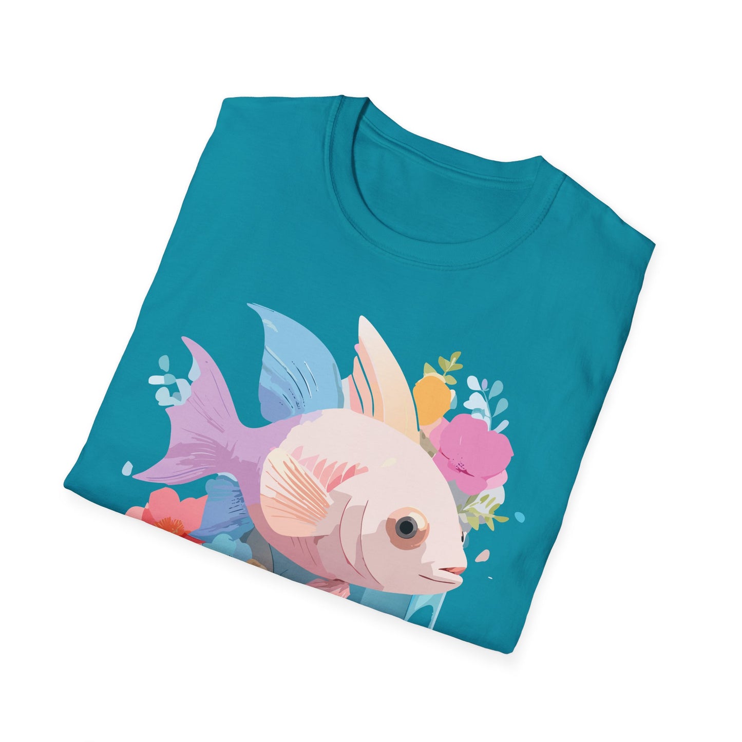 Fish Art Design Shirt, T Shirt with Fish, Graphic Shirt, Tee Shirt with Graphic Design, Shirt with Fish Graphic Art