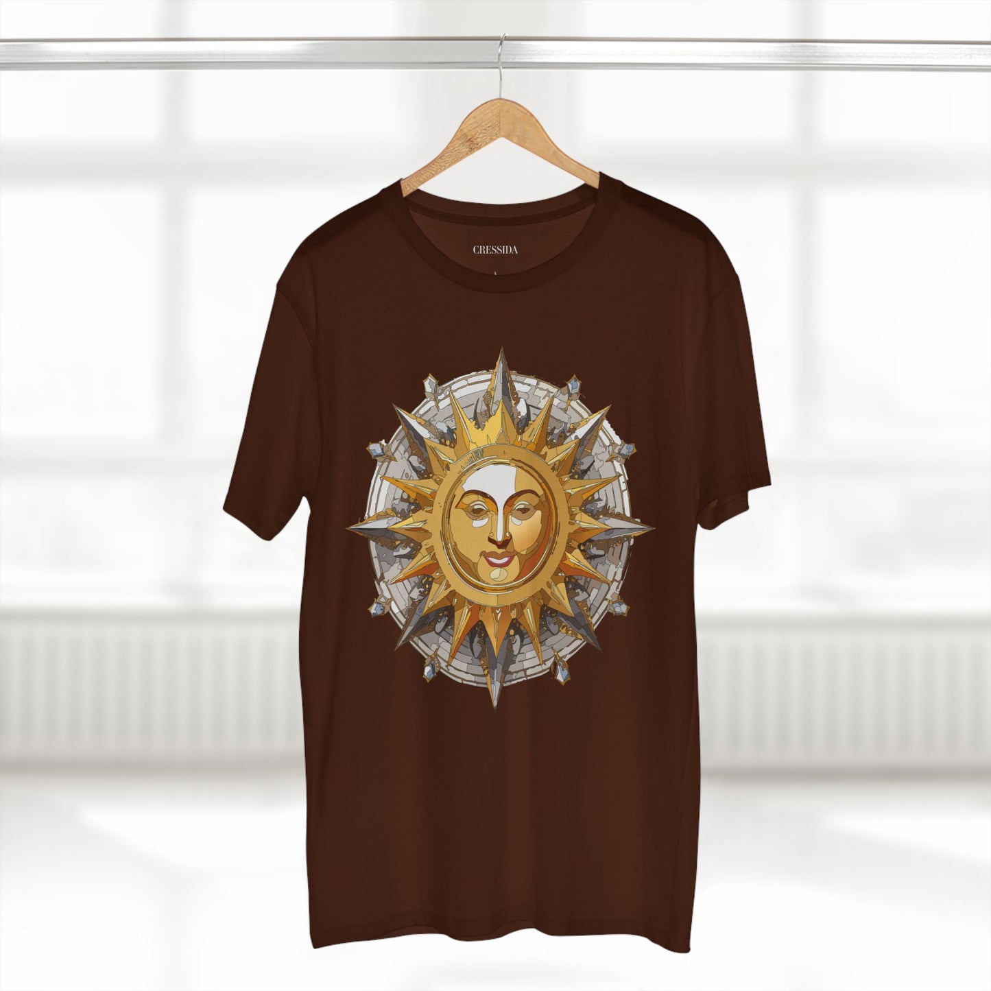 Sun Shirt, Shirt with Sun, Tee Shirt with Gold Sun