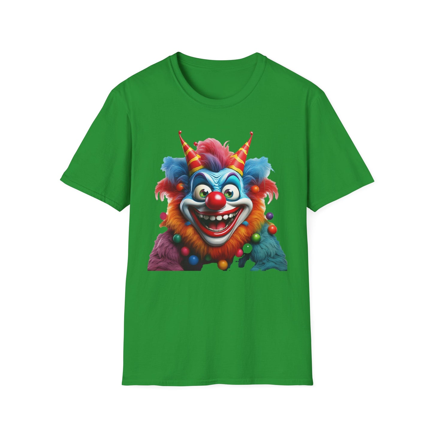 Clown Shirt, T Shirt with Clown, Funny Man Shirt, Tee Shirt with Funny Man, Circus Shirt, Shirt with Circus, Scary Man Shirt, Shirt with Scary Man