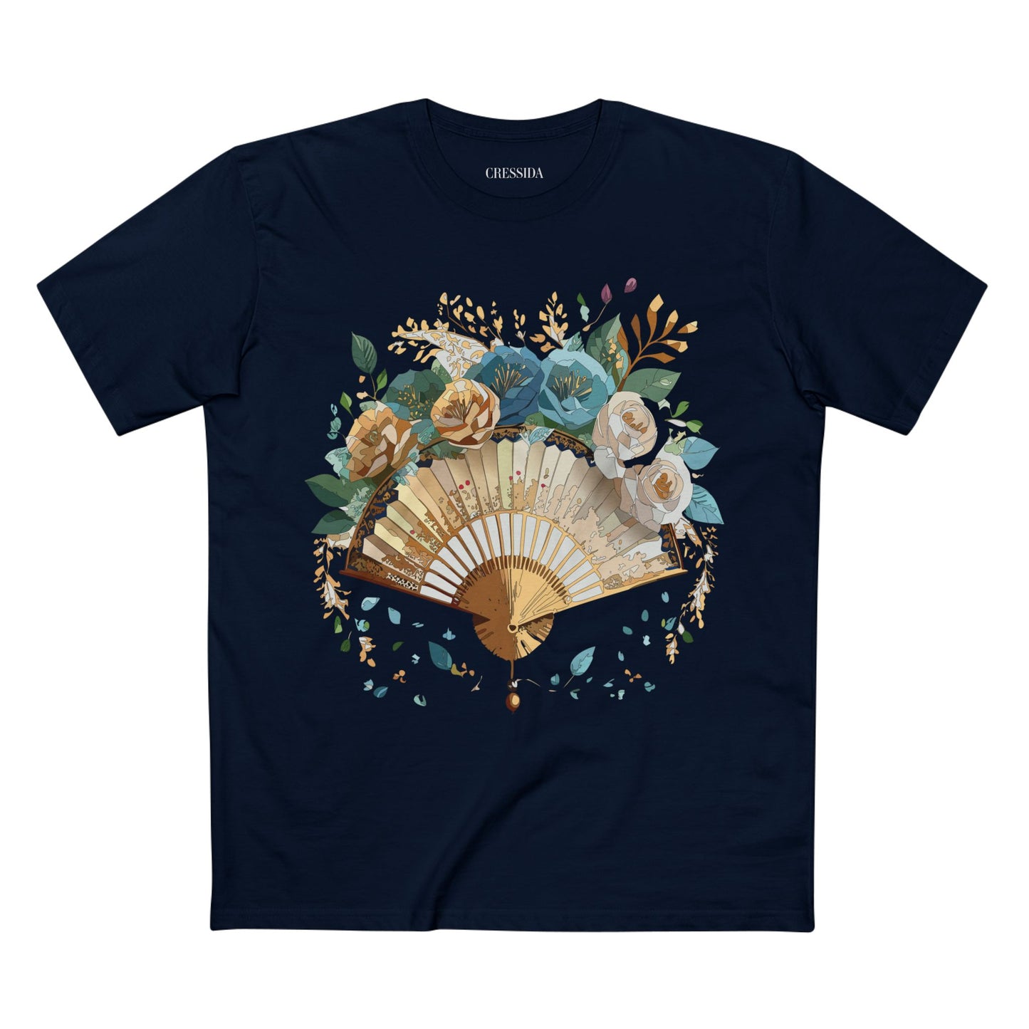 Fan shirt, Shirt with Fan, Tee Shirt with Antique Fan