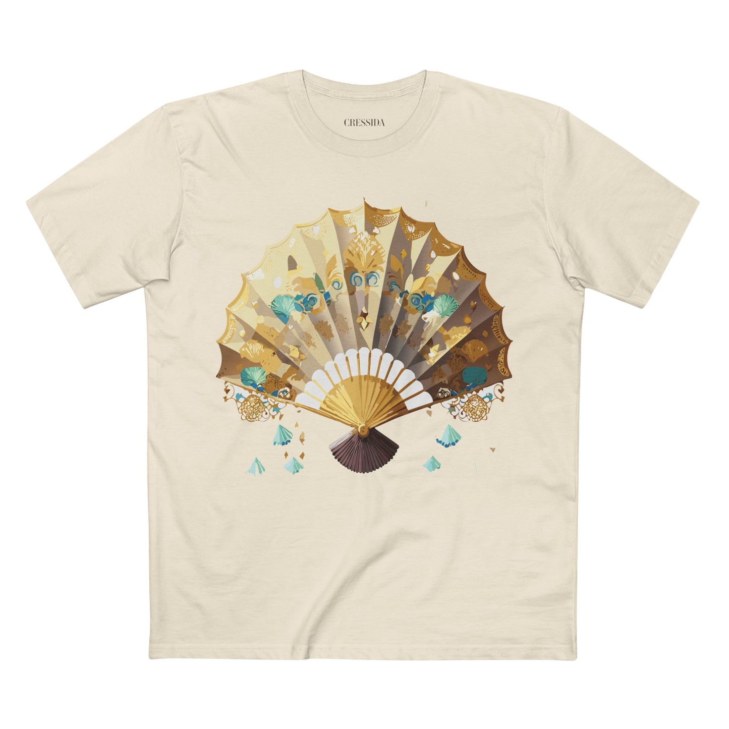 Fan shirt, Shirt with Fan, Tee Shirt with Antique Fan