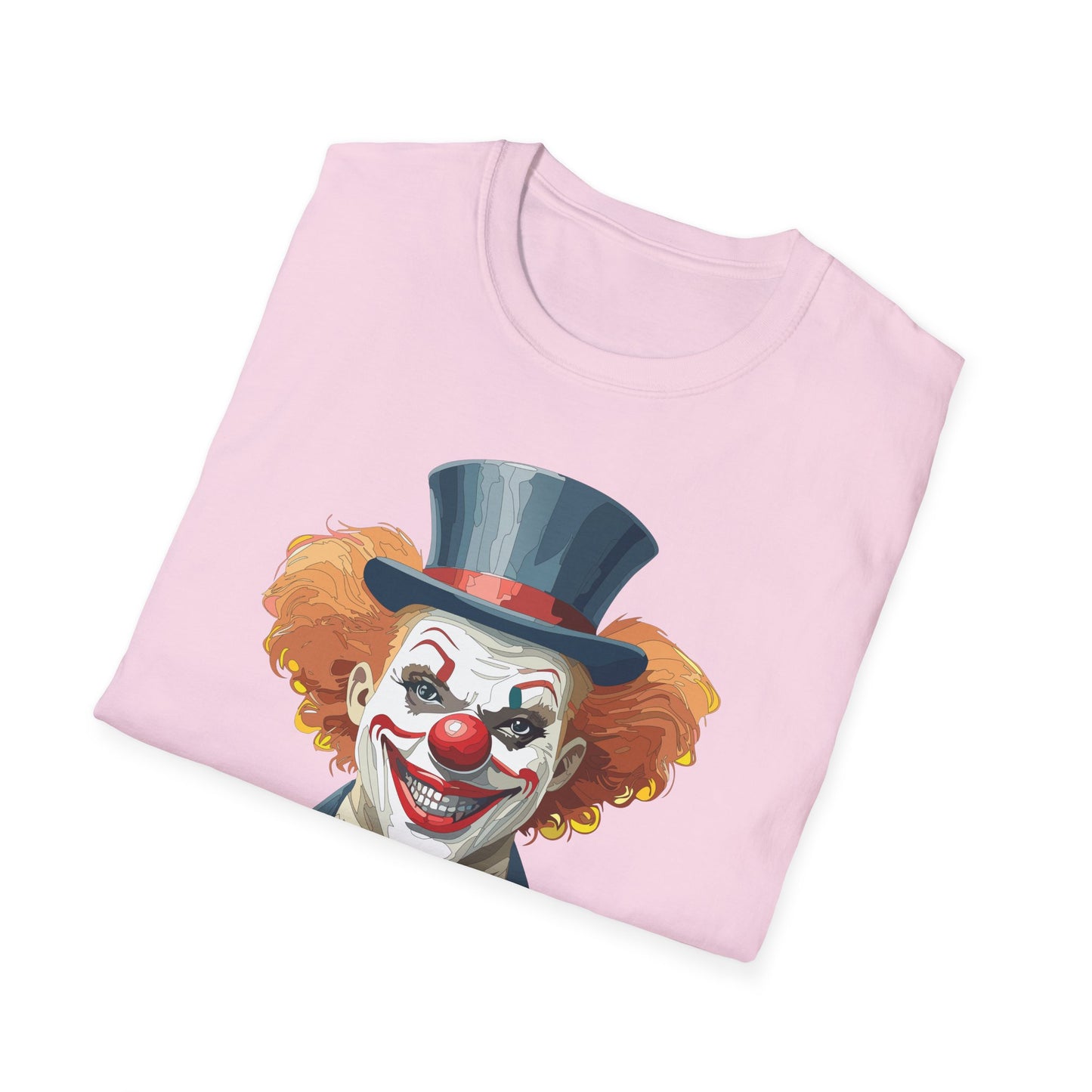 Clown Shirt, T Shirt with Clown, Funny Man Shirt, Tee Shirt with Funny Man, Circus Shirt, Shirt with Circus, Scary Man Shirt, Shirt with Scary Man
