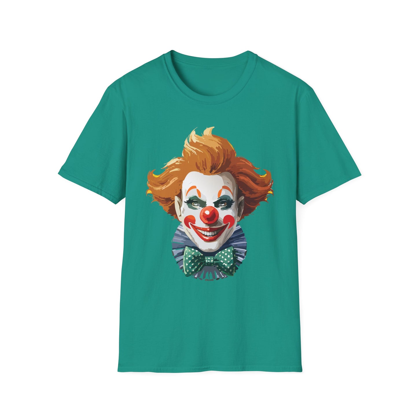 Clown Shirt, T Shirt with Clown, Funny Man Shirt, Tee Shirt with Funny Man, Circus Shirt, Shirt with Circus, Scary Man Shirt, Shirt with Scary Man