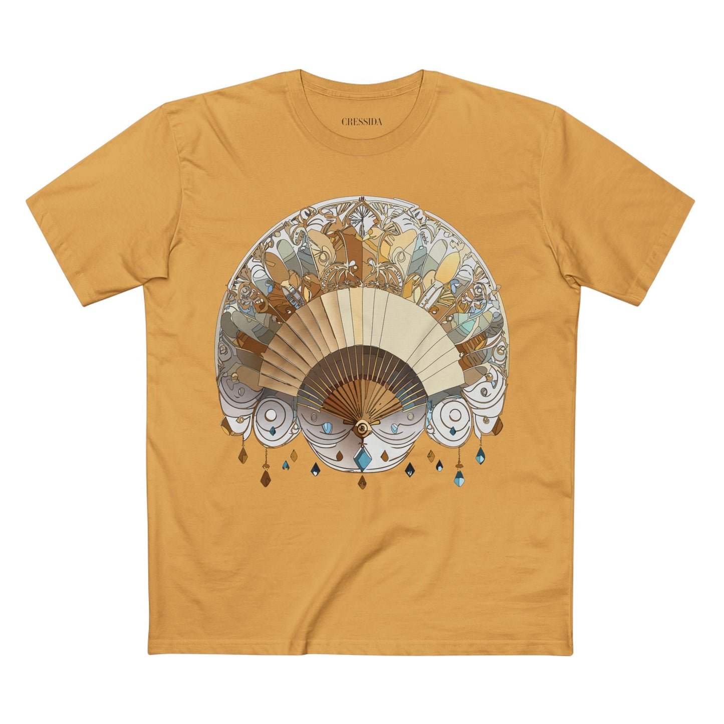 Fan shirt, Shirt with Fan, Tee Shirt with Antique Fan