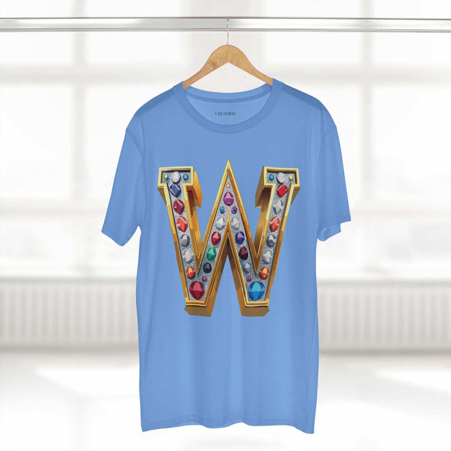 Letter Shirt, Shirt with Letters, Tee Shirt with Gold Letters