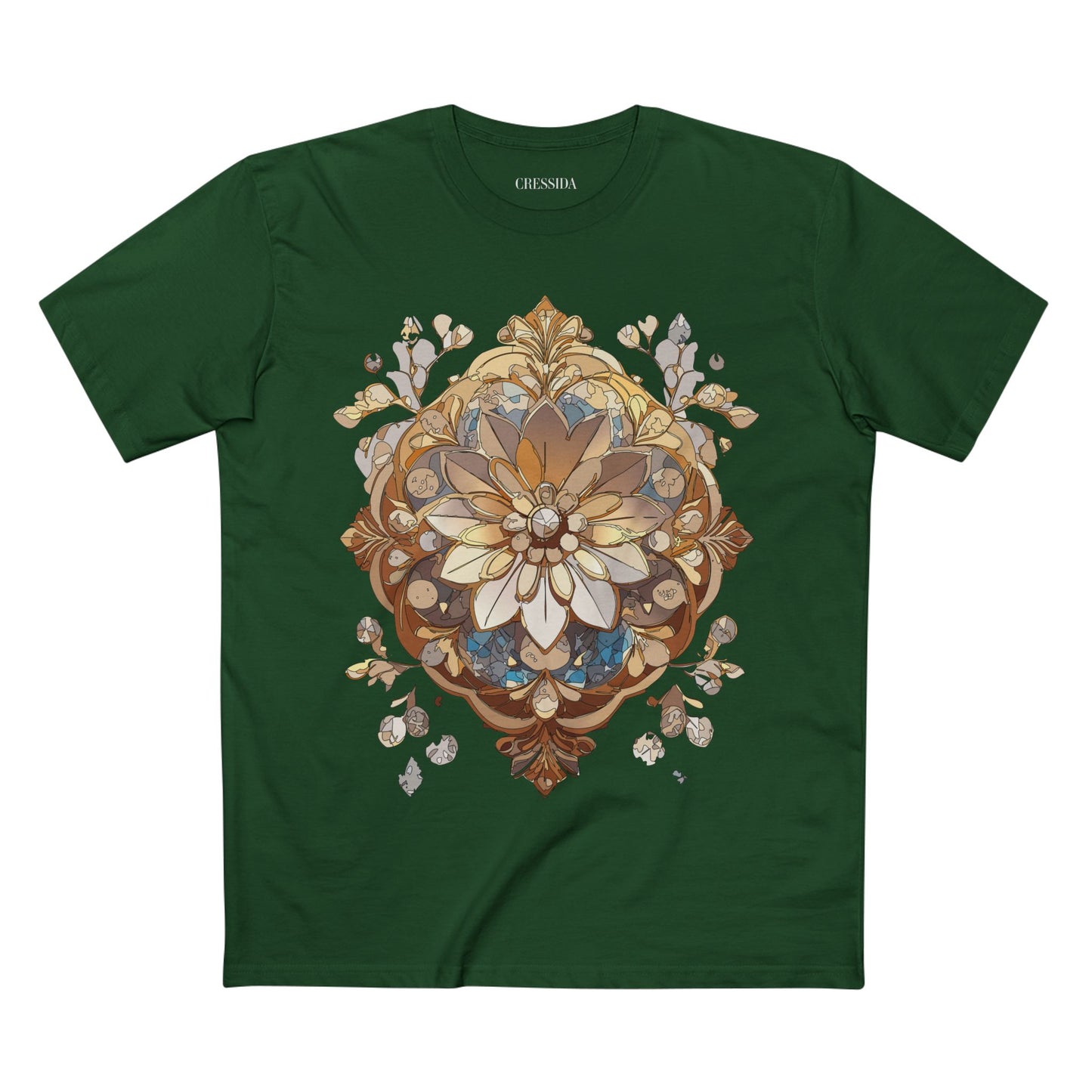 Floral Shirt, Shirt with Flower, Tee Shirt with Antique Flower
