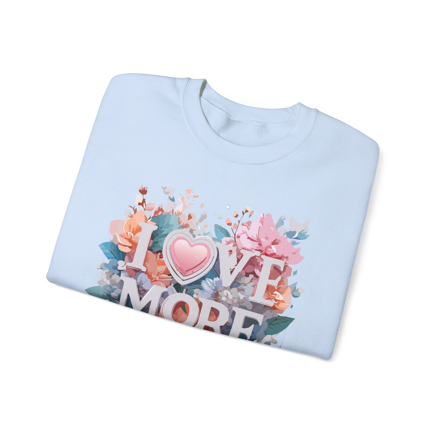 Floral Love Sweatshirt, Valentine's Day Sweatshirt, Love Flower Sweatshirt