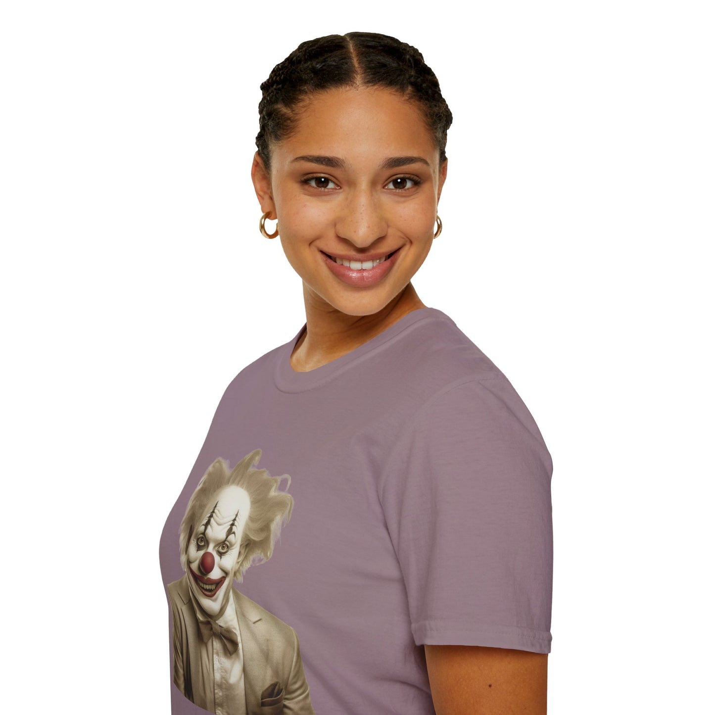 Clown Shirt, T Shirt with Clown, Funny Man Shirt, Tee Shirt with Funny Man, Circus Shirt, Shirt with Circus, Scary Man Shirt, Shirt with Scary Man