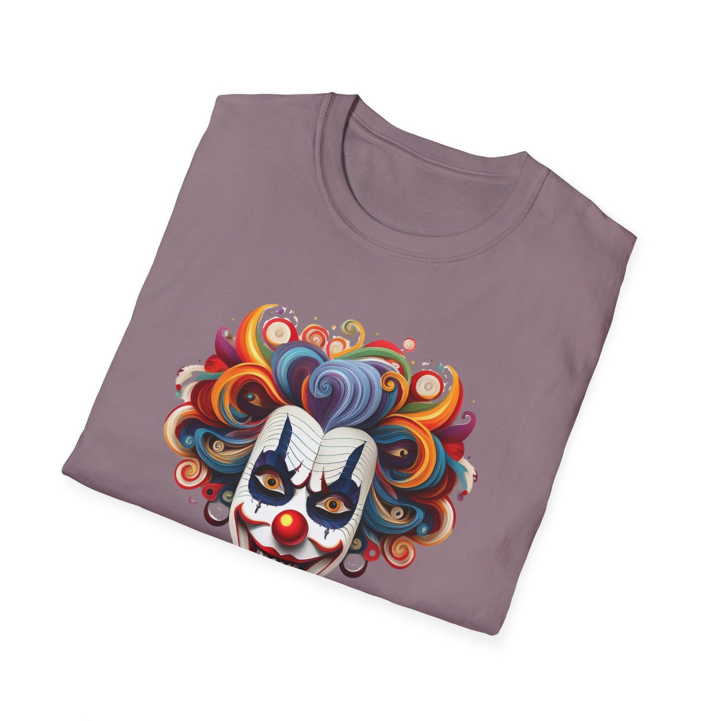 Clown Shirt, T Shirt with Clown, Funny Man Shirt, Tee Shirt with Funny Man, Circus Shirt, Shirt with Circus, Scary Man Shirt, Shirt with Scary Man