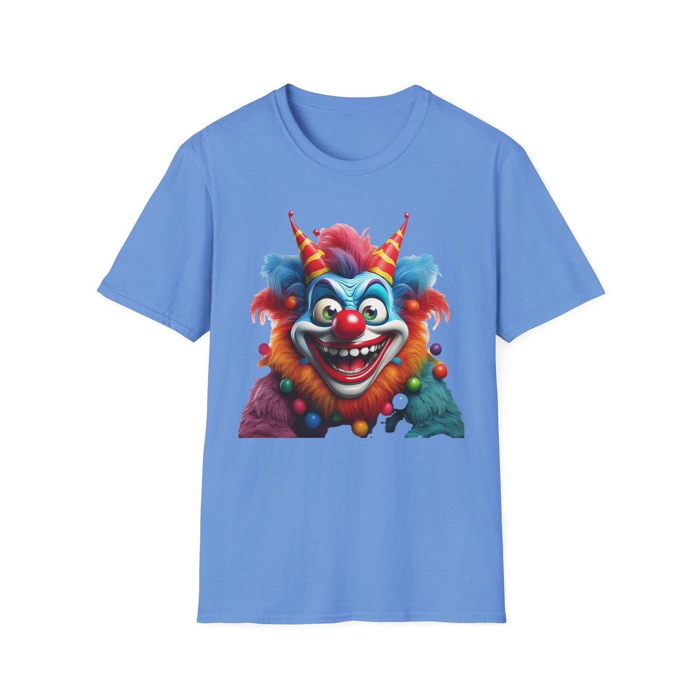 Clown Shirt, T Shirt with Clown, Funny Man Shirt, Tee Shirt with Funny Man, Circus Shirt, Shirt with Circus, Scary Man Shirt, Shirt with Scary Man