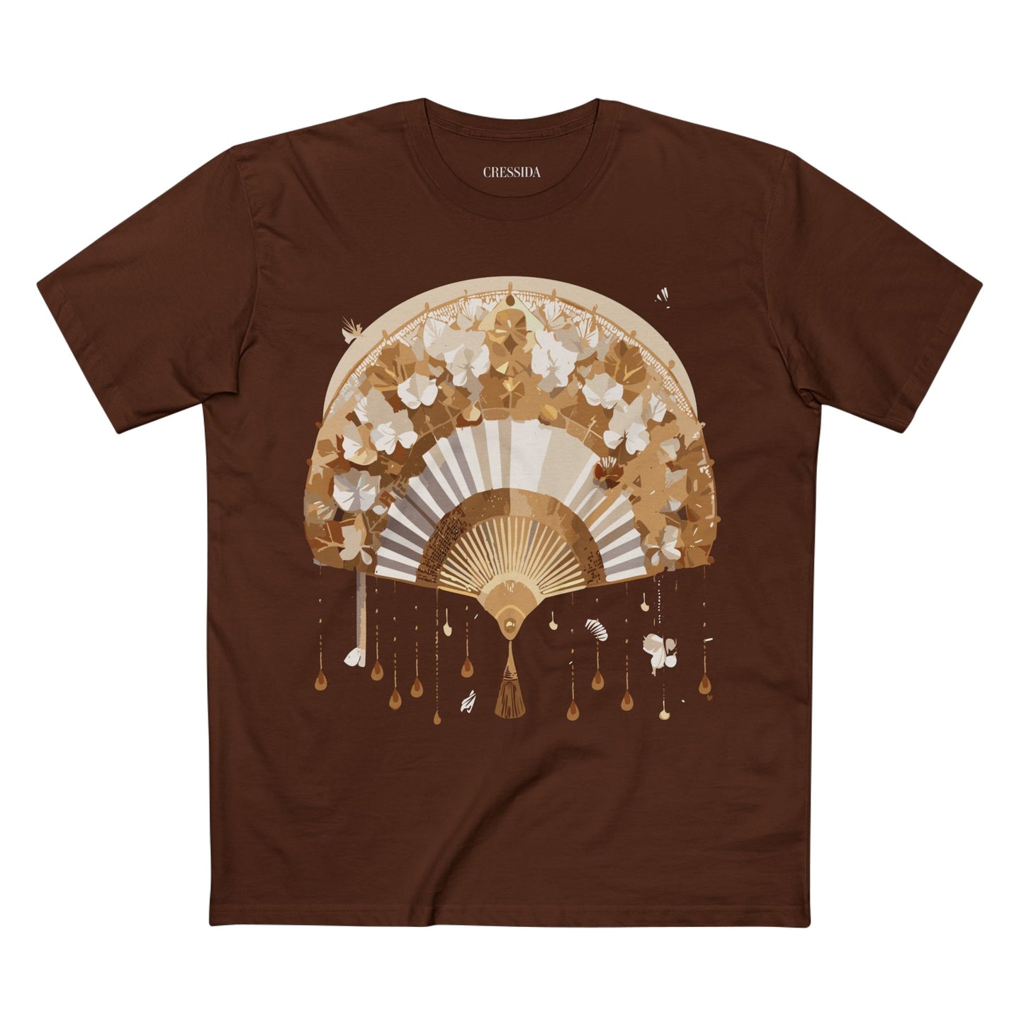 Fan shirt, Shirt with Fan, Tee Shirt with Antique Fan