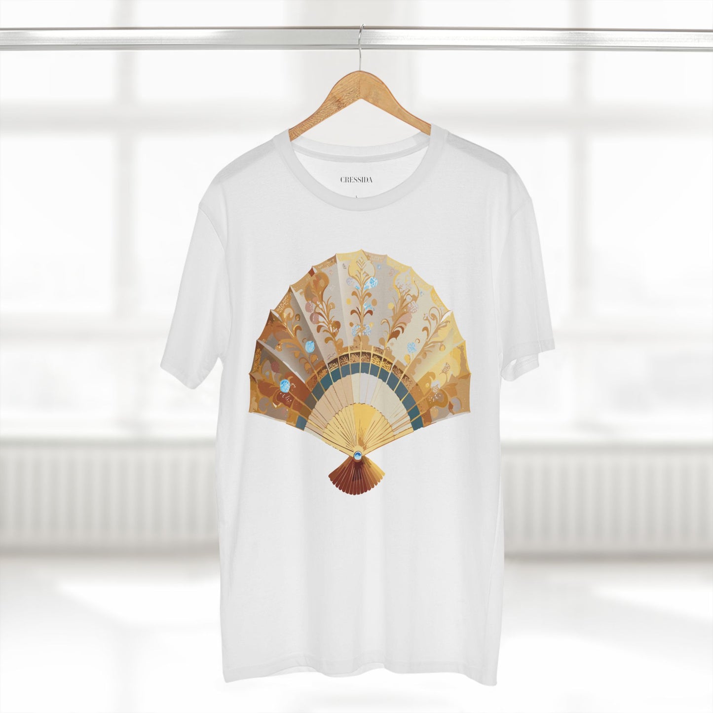 Fan shirt, Shirt with Fan, Tee Shirt with Antique Fan