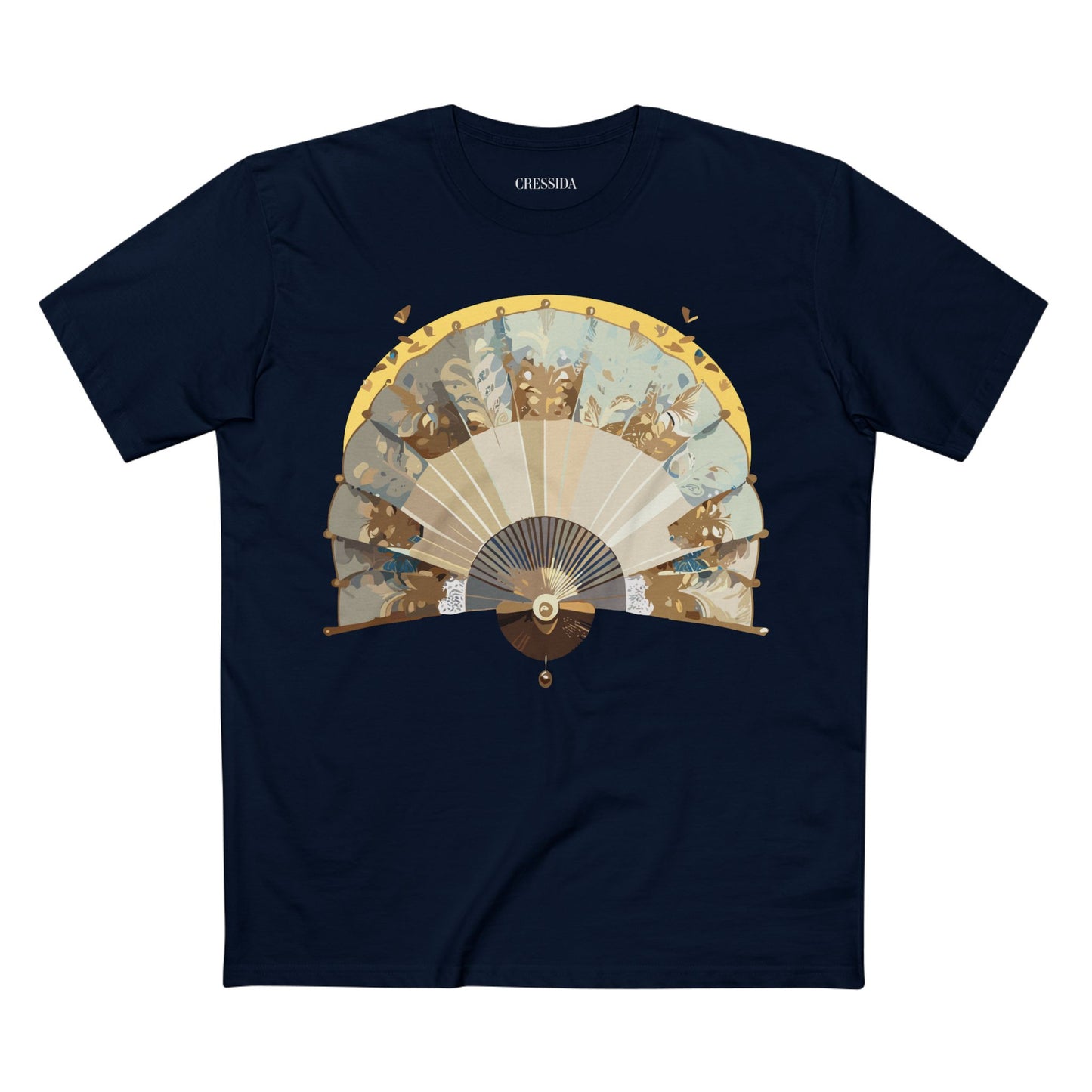 Fan shirt, Shirt with Fan, Tee Shirt with Antique Fan