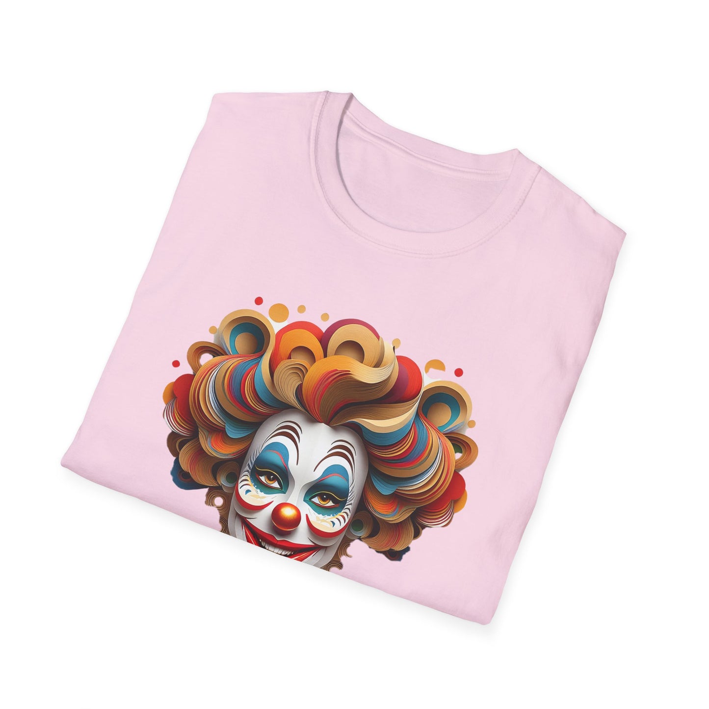 Clown Shirt, T Shirt with Clown, Funny Man Shirt, Tee Shirt with Funny Man, Circus Shirt, Shirt with Circus, Scary Man Shirt, Shirt with Scary Man
