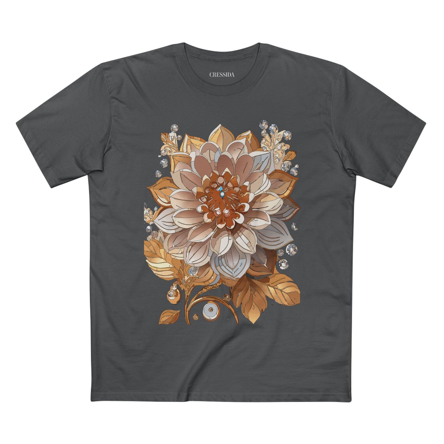 Floral Shirt, Shirt with Flower, Tee Shirt with Antique Flower