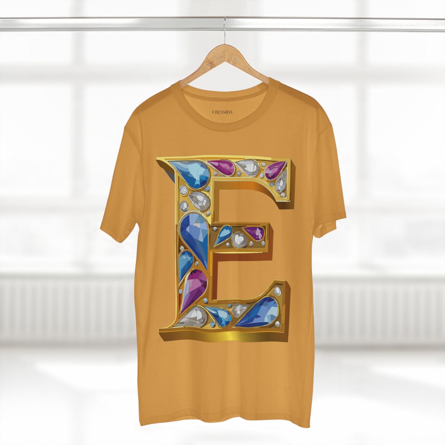 Letter Shirt, Shirt with Letters, Tee Shirt with Gold Letters