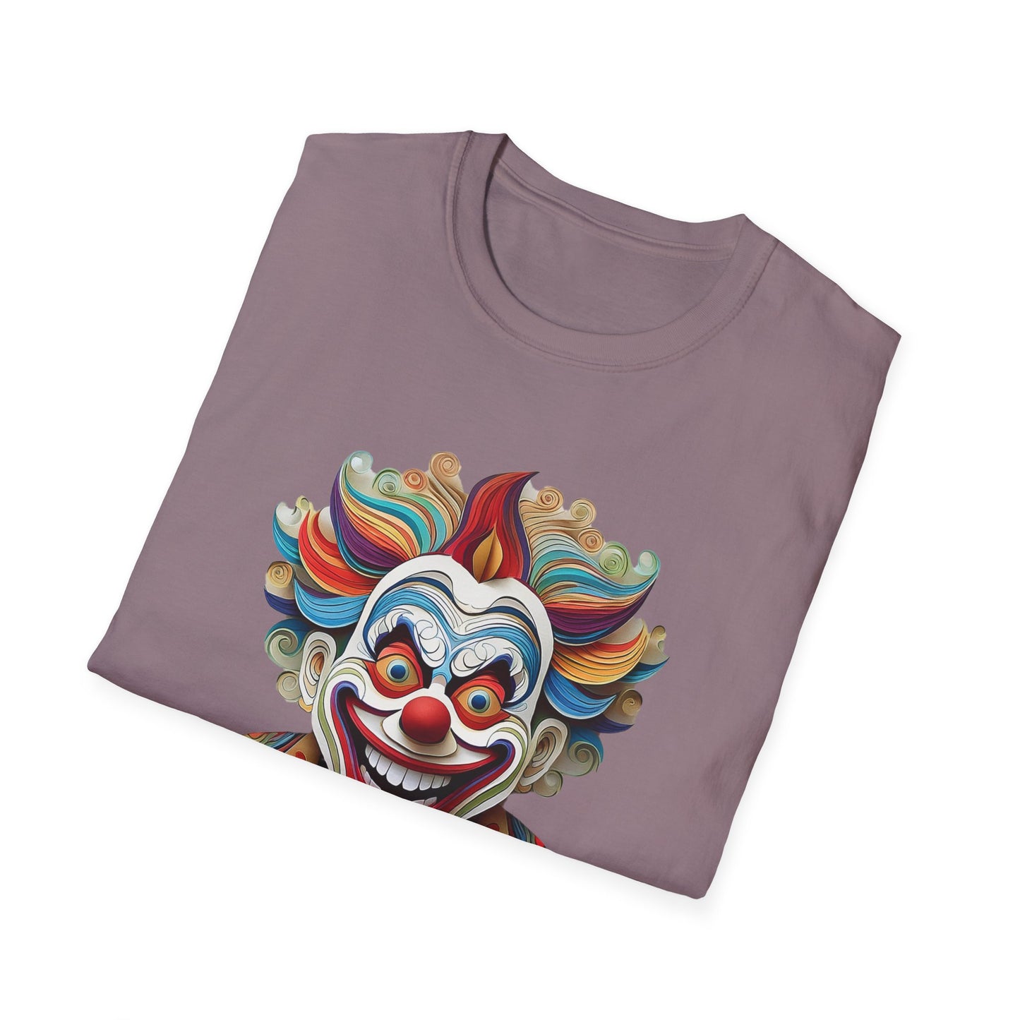 Clown Shirt, T Shirt with Clown, Funny Man Shirt, Tee Shirt with Funny Man, Circus Shirt, Shirt with Circus, Scary Man Shirt, Shirt with Scary Man