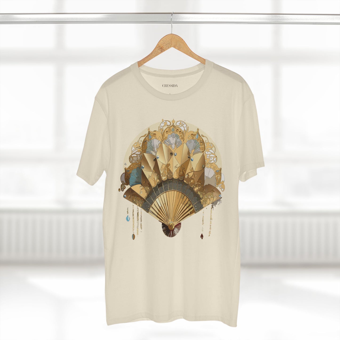 Fan shirt, Shirt with Fan, Tee Shirt with Antique Fan