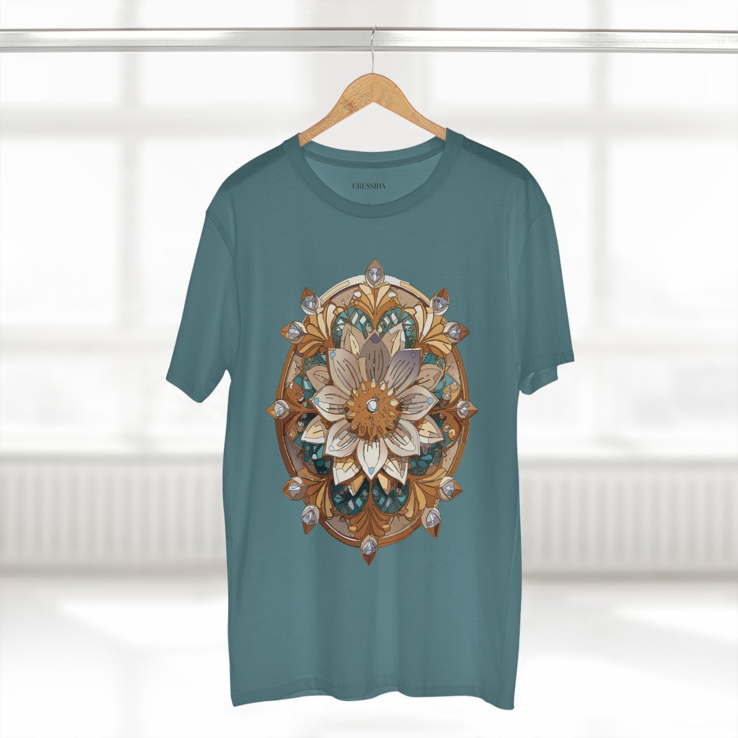 Floral Shirt, Shirt with Flower, Tee Shirt with Antique Flower