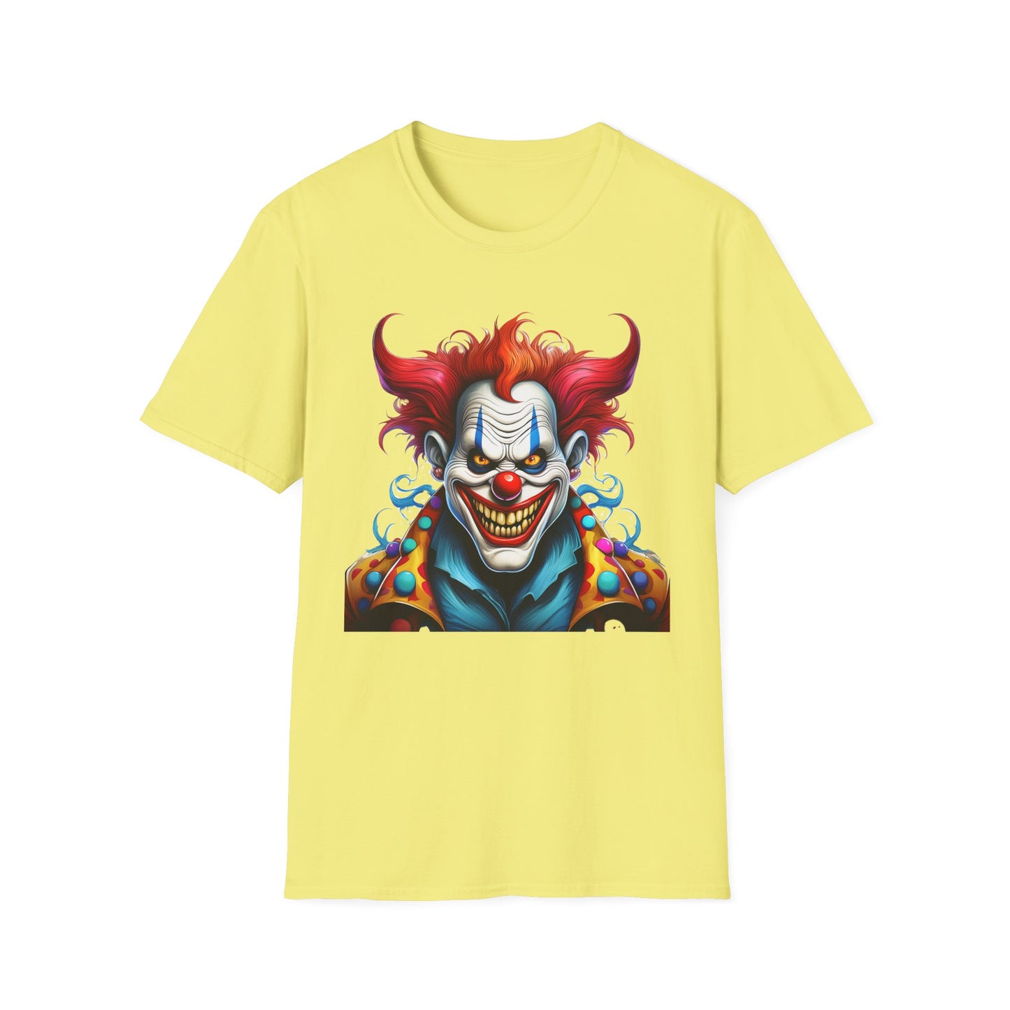 Clown Shirt, T Shirt with Clown, Funny Man Shirt, Tee Shirt with Funny Man, Circus Shirt, Shirt with Circus, Scary Man Shirt, Shirt with Scary Man