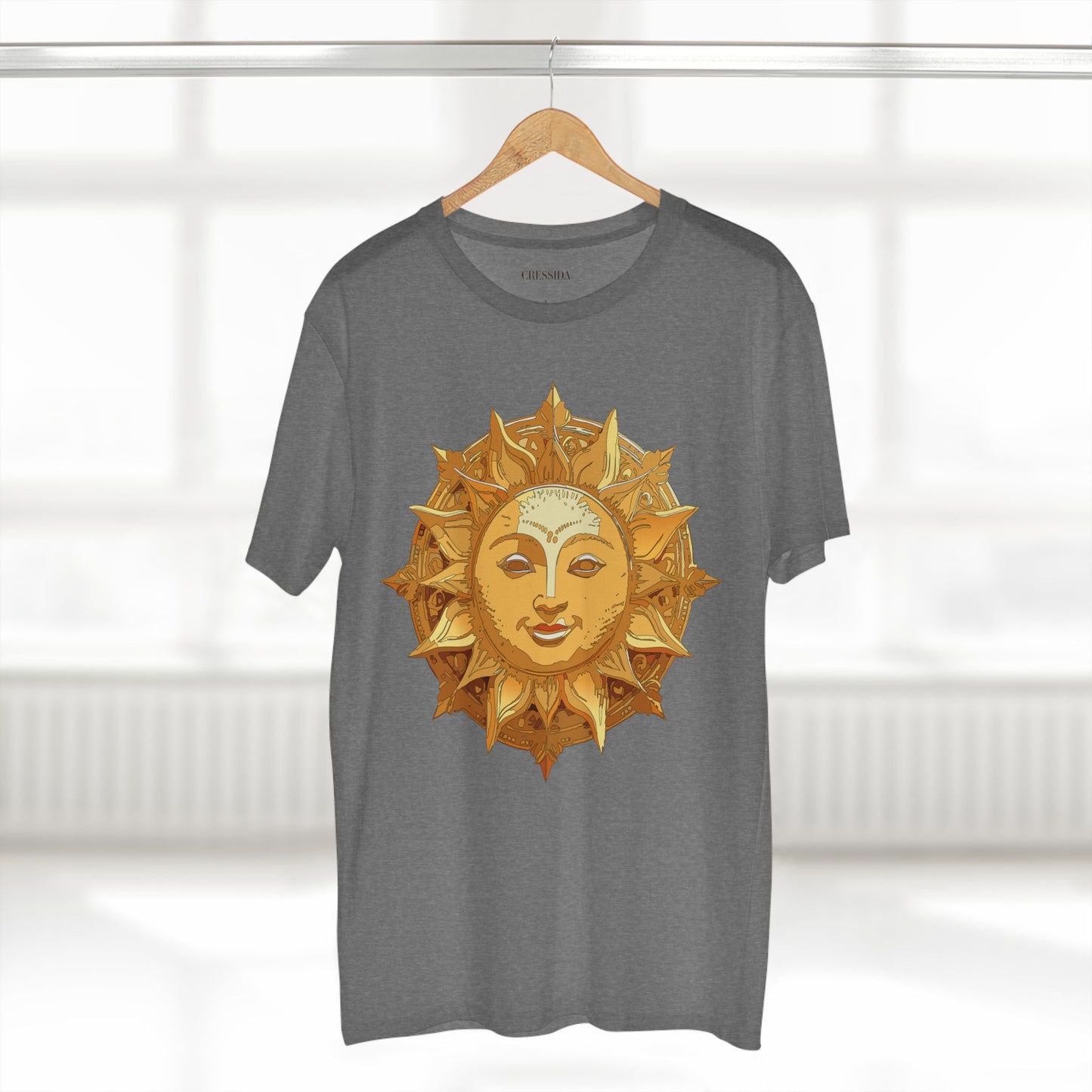 Sun Shirt, Shirt with Sun, Tee Shirt with Gold Sun