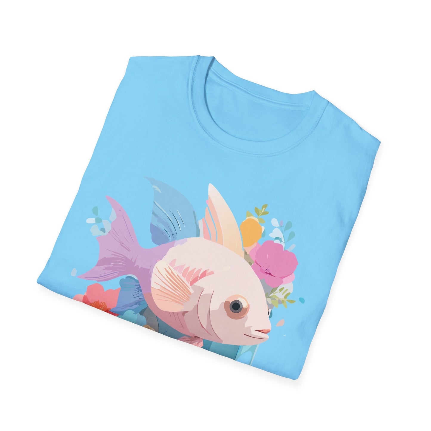 Fish Art Design Shirt, T Shirt with Fish, Graphic Shirt, Tee Shirt with Graphic Design, Shirt with Fish Graphic Art