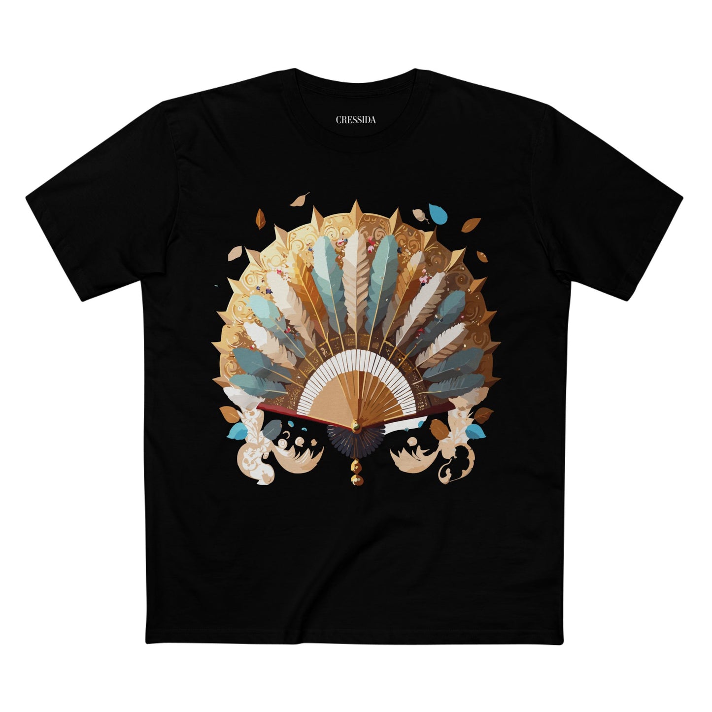 Fan shirt, Shirt with Fan, Tee Shirt with Antique Fan