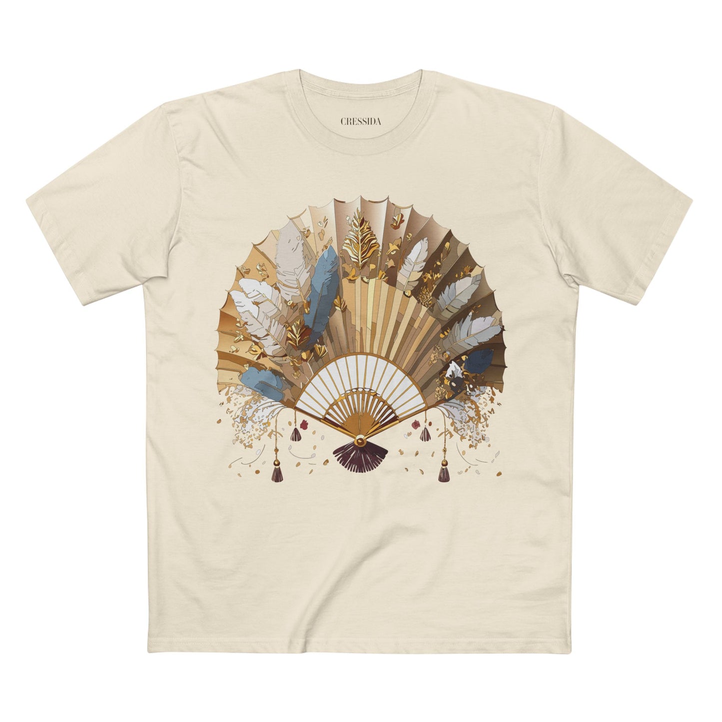 Fan shirt, Shirt with Fan, Tee Shirt with Antique Fan