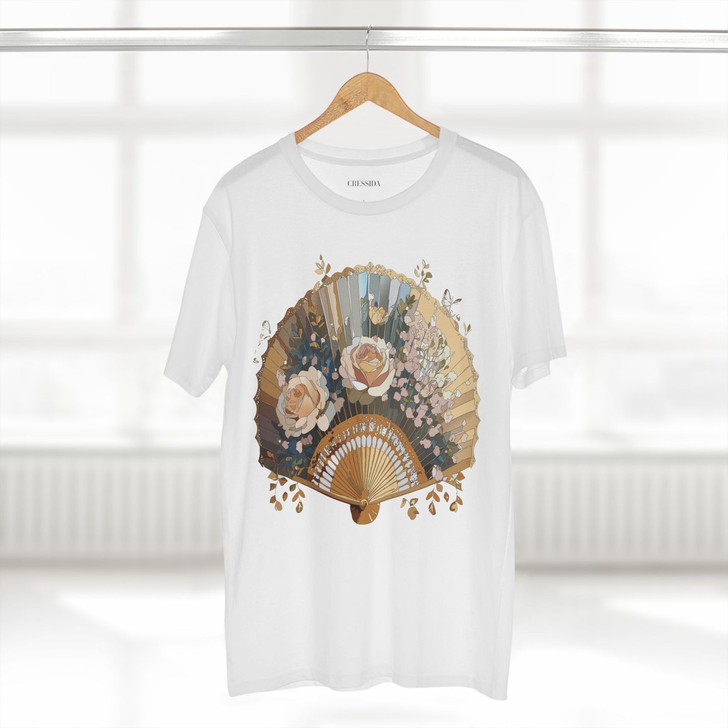 Fan shirt, Shirt with Fan, Tee Shirt with Antique Fan