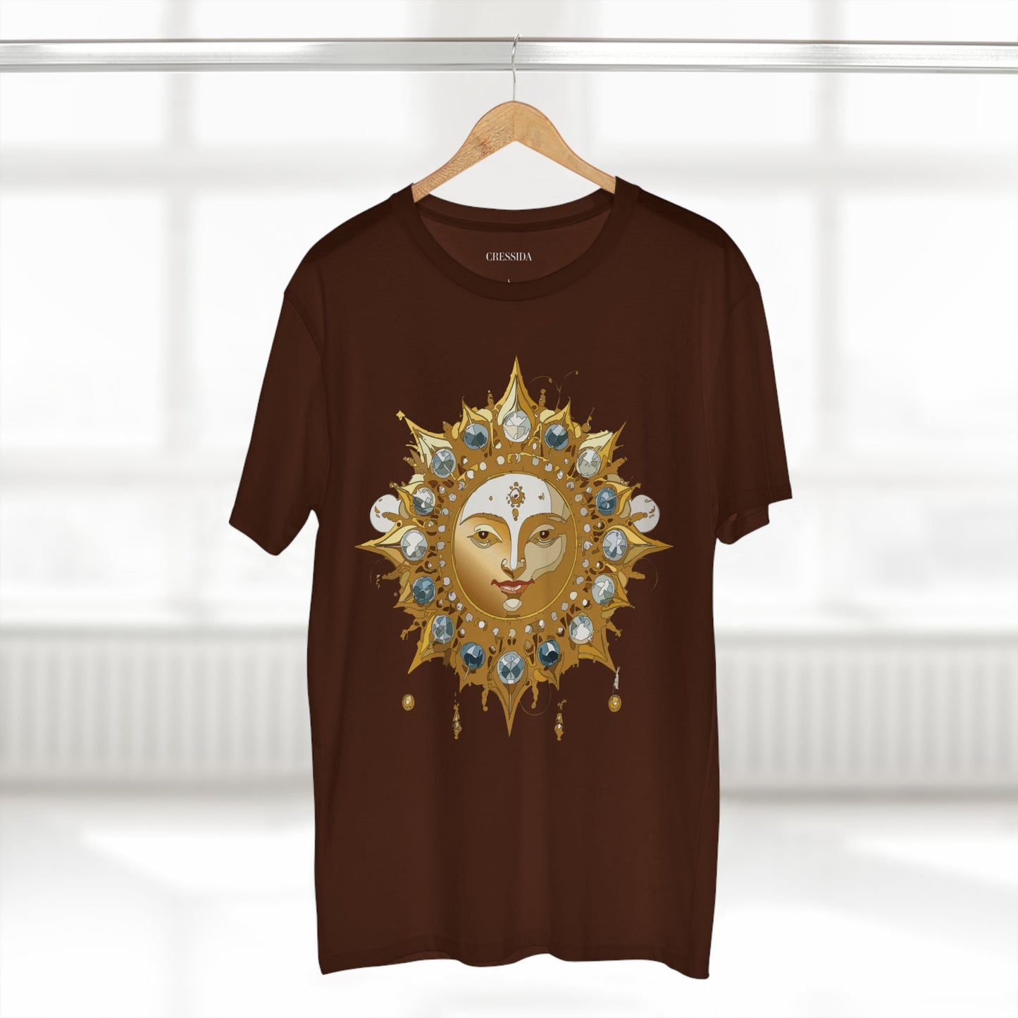 Sun Shirt, Shirt with Sun, Tee Shirt with Gold Sun
